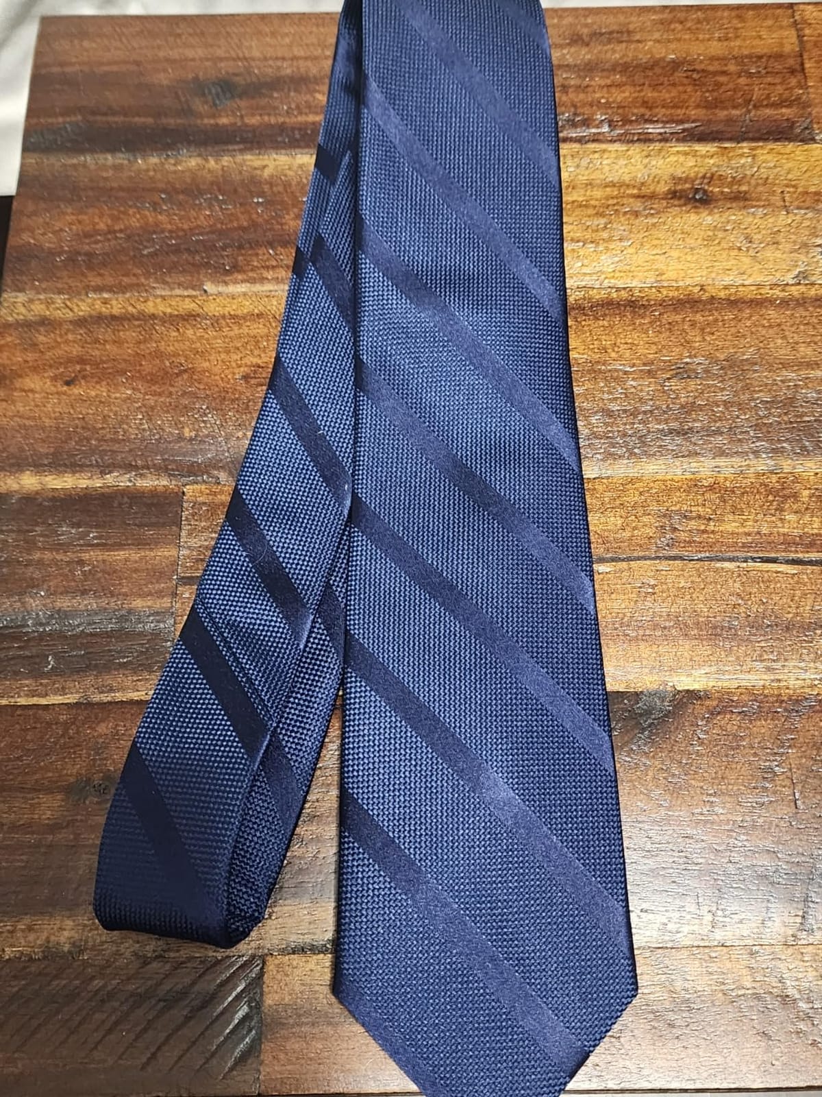 Men's Classic Textured Tonal Stripe Tie customer photo 1