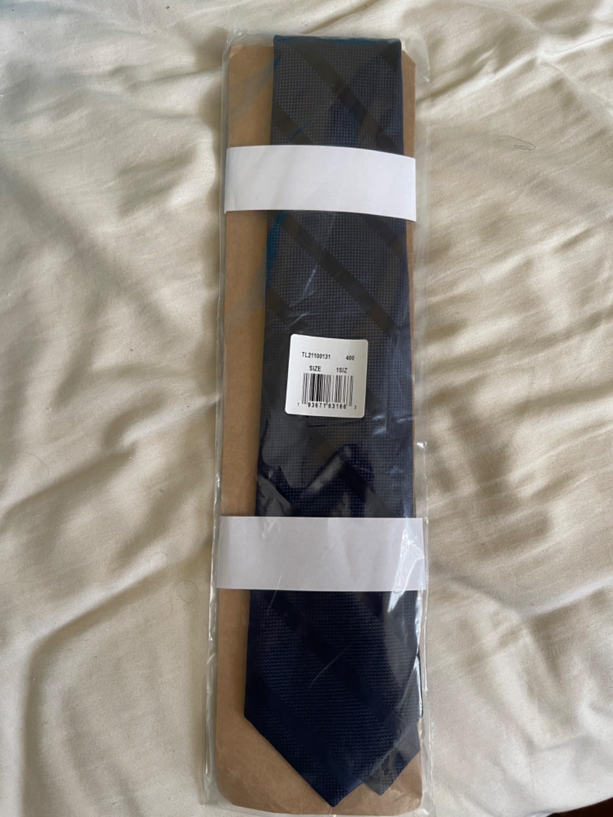 Men's Classic Textured Tonal Stripe Tie customer photo 2