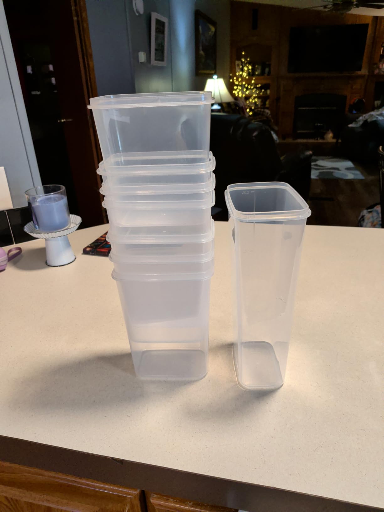 Airtight Food Storage Containers with Lids, 24 PCS Kitchen and Pantry Organization Canisters, BPA-Free, PVC-Free, Food-grade Plastic Leak-proof Jars for Cereal, Flour, Sugar, Extra 24 Labels & Marker customer photo 1