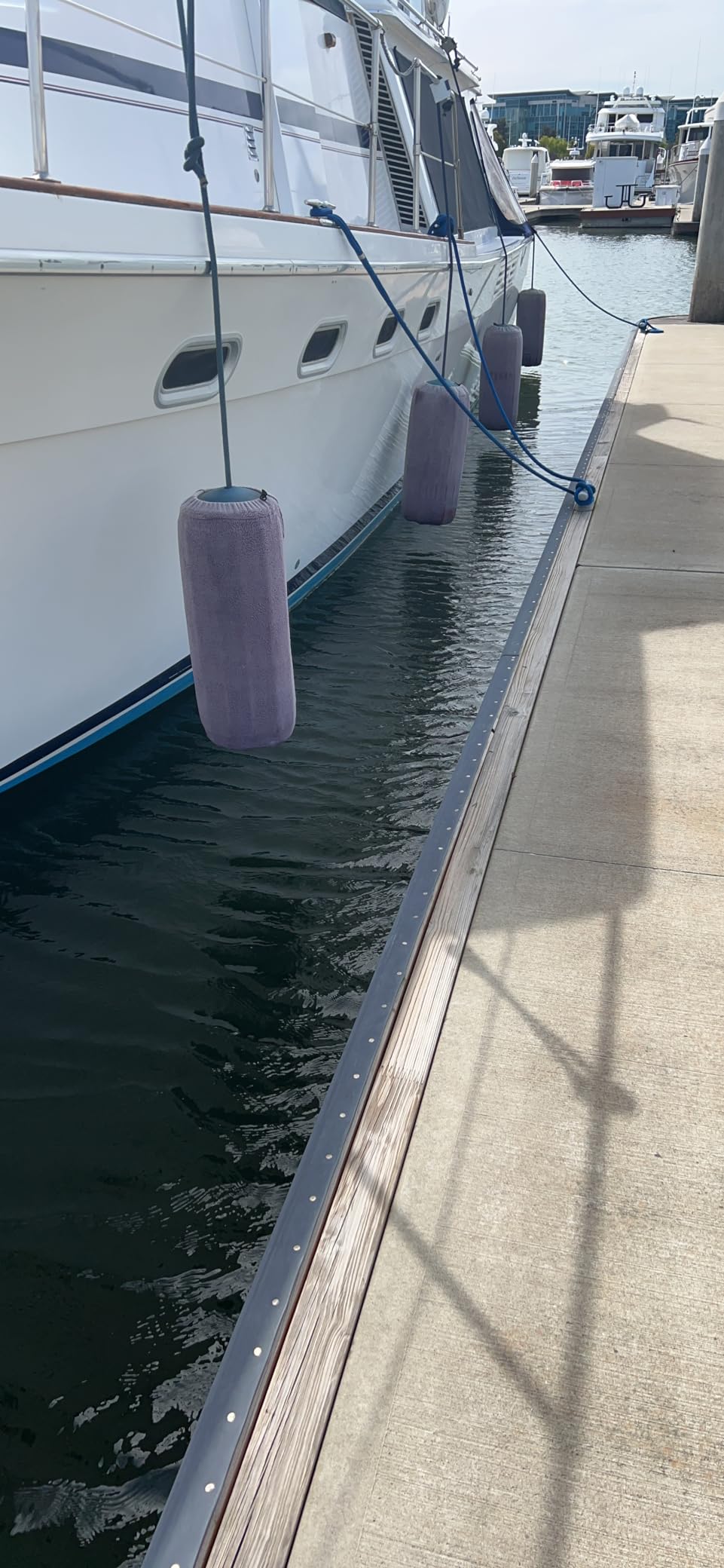 Boat Fender Covers | Several Size Options Available | Black & Navy Blue | 1, 2 & 4-Pack | Polyester (4-Pack, Black, 10