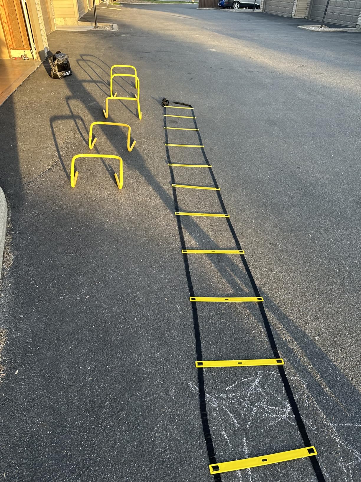 Agility Ladder, Soccer Training Equipment Set, 20ft Speed Ladder, 4 Agility Hurdles, Football Basketball Training Equipment, Football Accessories for Kids Youth Adults | Footwork, Speed & Agility Training customer photo 2