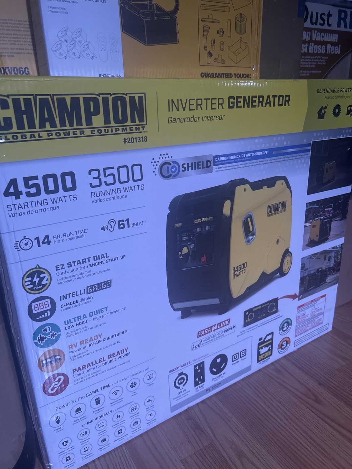 Champion Power Equipment 4500-Watt RV Ready Portable Inverter Generator with Quiet Technology and Free 3-Year Warranty customer photo 2