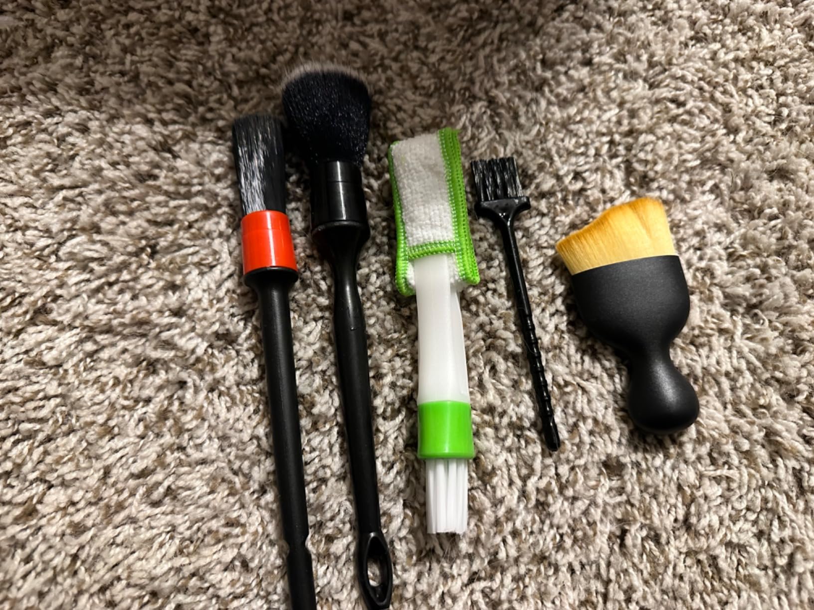 Car Interior Duster Detail Brushes, Soft Bristles Brush | Car Accessories for Cleaning Dashboard Air Vent Crevice, Detailing Dusting Tool Kit for Auto Truck SUV RV customer photo 2