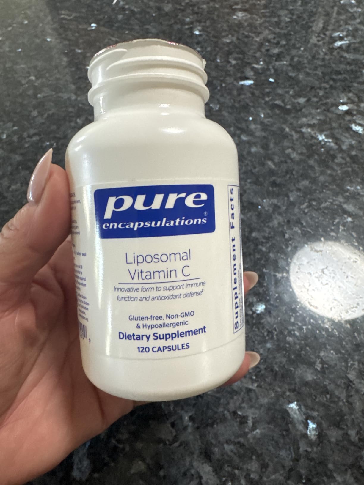 Pure Encapsulations Liposomal Vitamin C, 120 Capsules | Immune Support Supplement, Antioxidant Nourishment, Daily Vitamin, Non-GMO and Gluten-Free customer photo 2