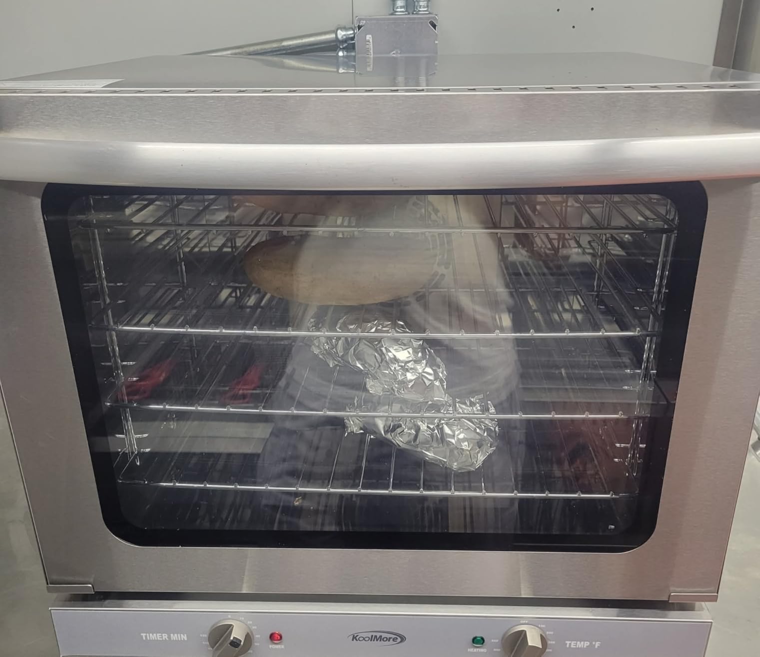 KoolMore 32 in. Commercial Countertop Convection Oven, Holds Full Size Pans, 4 Racks and 3500W of Power, 240V in Stainless-Steel, ETL Listed for Safety and Sanitation (KM-CTCO-44) customer photo 1