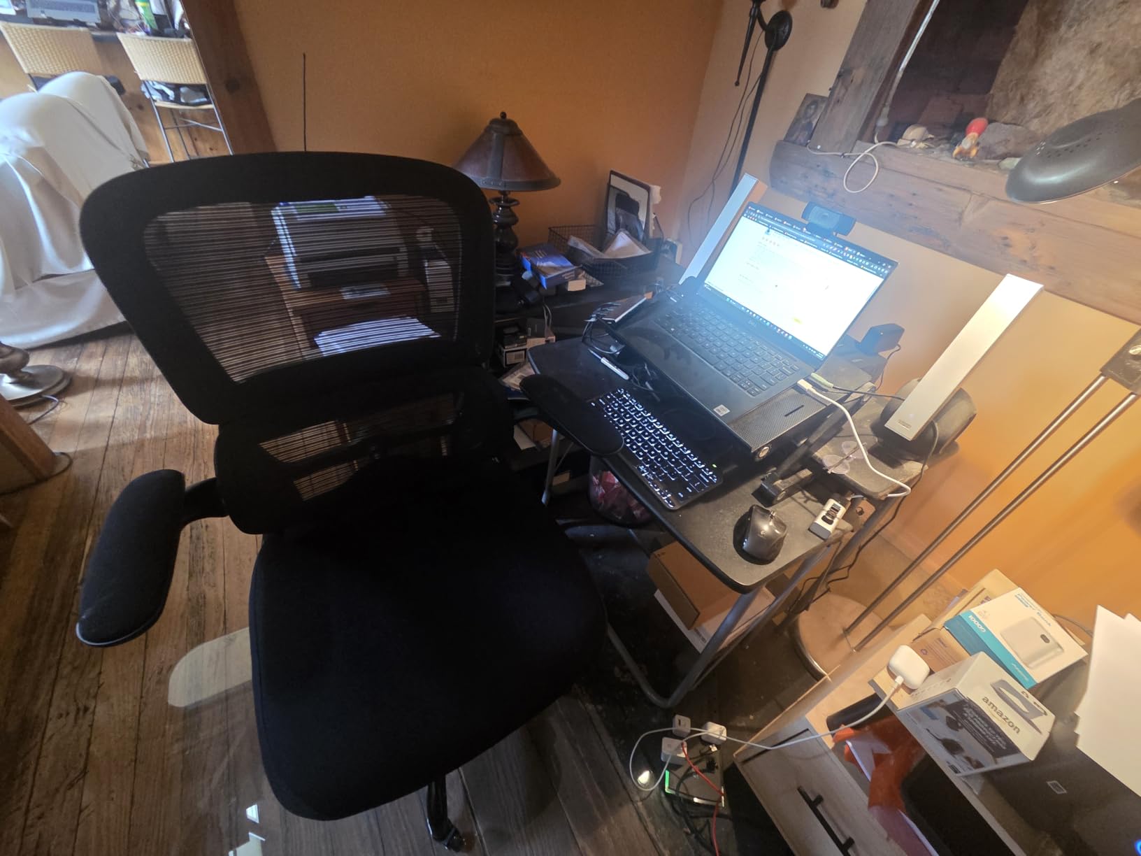 TRALT Office Chair - Ergonomic Desk Chair with Adjustable Lumbar Support, Mesh Computer Chair, Executive Chairs for Home Office Comfortable Lumbar Support (Black) customer photo 1