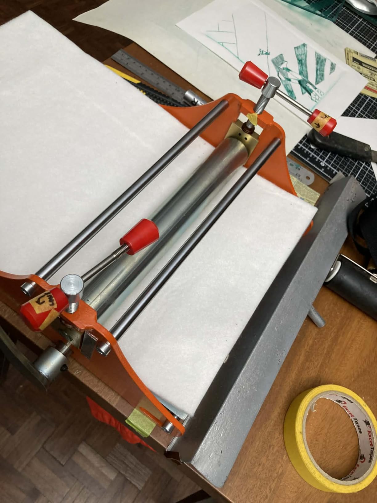 Printing Press, Basic Etching Machine, Letterpress Machine, All Metal Structure, Durable Professional Printing Machine for Monochrome Printing and Etching customer photo 2