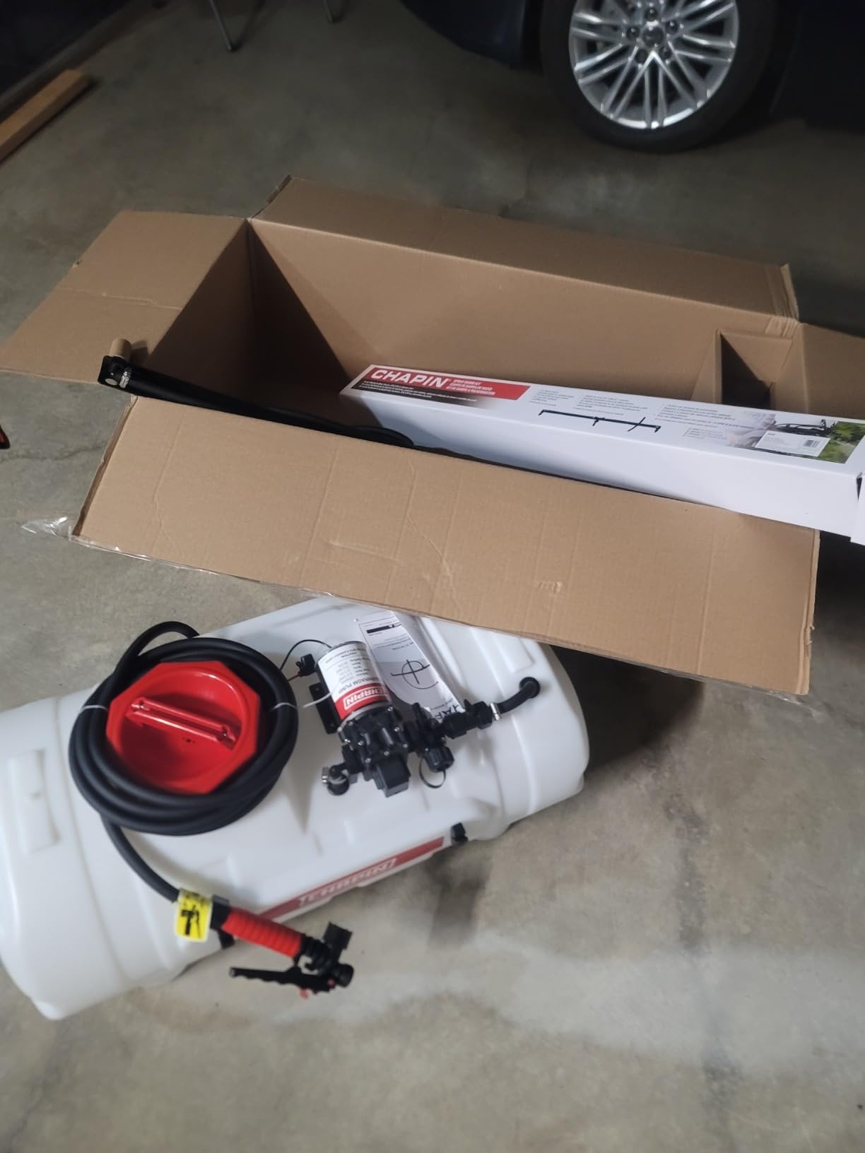 CHAPIN 25-Gallon Tow-Behind ATV Sprayer with 2-Nozzle Boom | Triple filtration helps prevent clogs customer photo 2