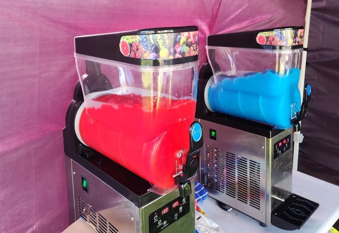 Leacco Commercial Slushie Machine, Frozen Drink Margarita Machine Smoothie Slushy Maker Stainless Steel 110V customer photo 1