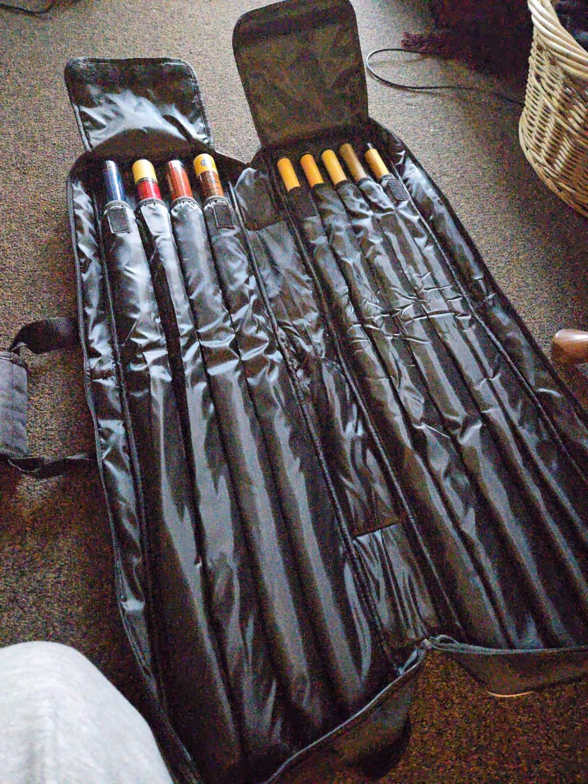 Pool Cue Case 4x5, Pool Stick Case for 4 Butts and 5 Shafts | Soft Padded Separate Pouches for Pool Cue, Multiple Accessory Pockets, Backpack-straps and Carry Handle customer photo 2