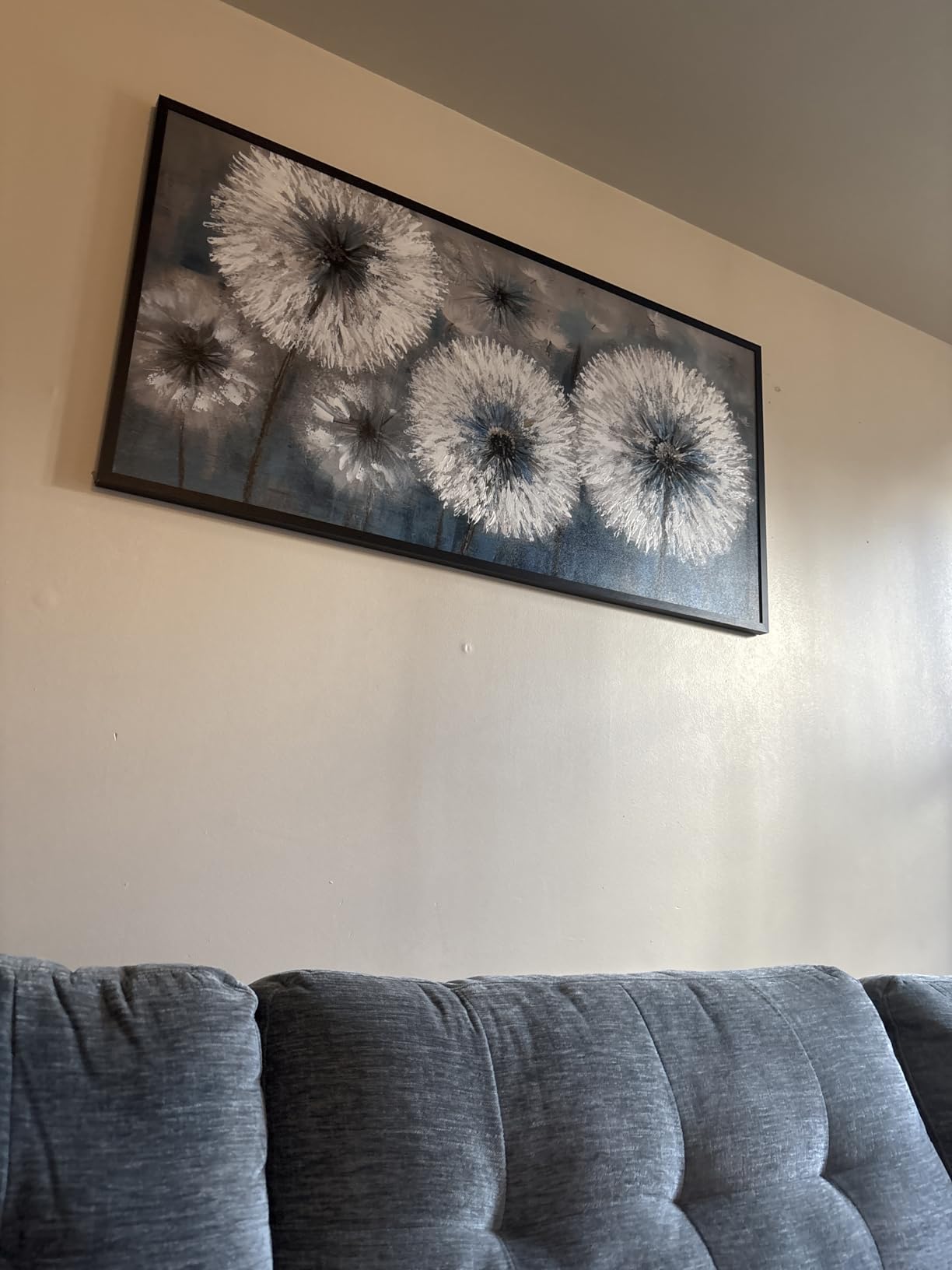 Framed Large Abstract Canvas Wall Art Modern Wall Art for Living Room - Canvas Wall Decor for Office and Home - Framed Artwork for Walls Black, White, Gray and Unique Orange Accents 29x58in customer photo 2