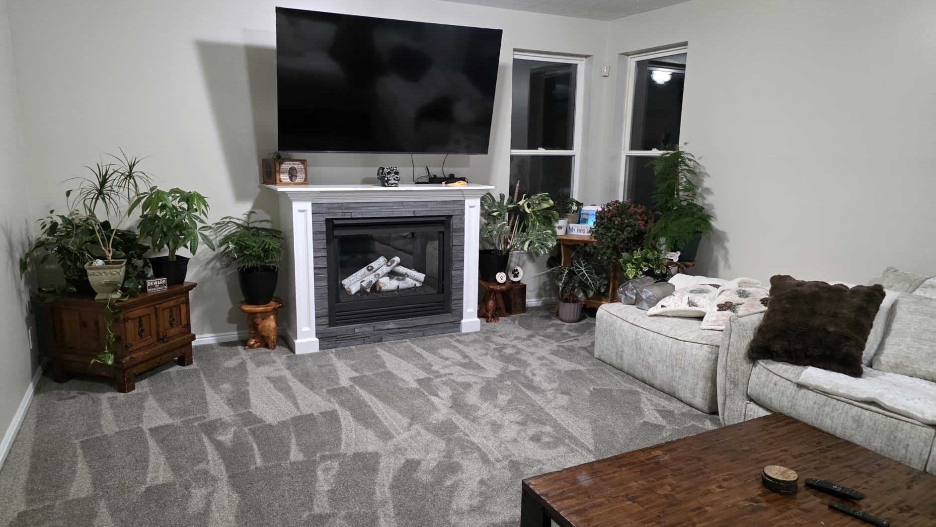 Skyflame 6 Piece Ceramic White Birch Wood Logs for Fire Pit Fireplace | Gas Fireplace Logs Set, Indoor/Outdoor Gas Inserts, Ventless, Fire Table customer photo 1