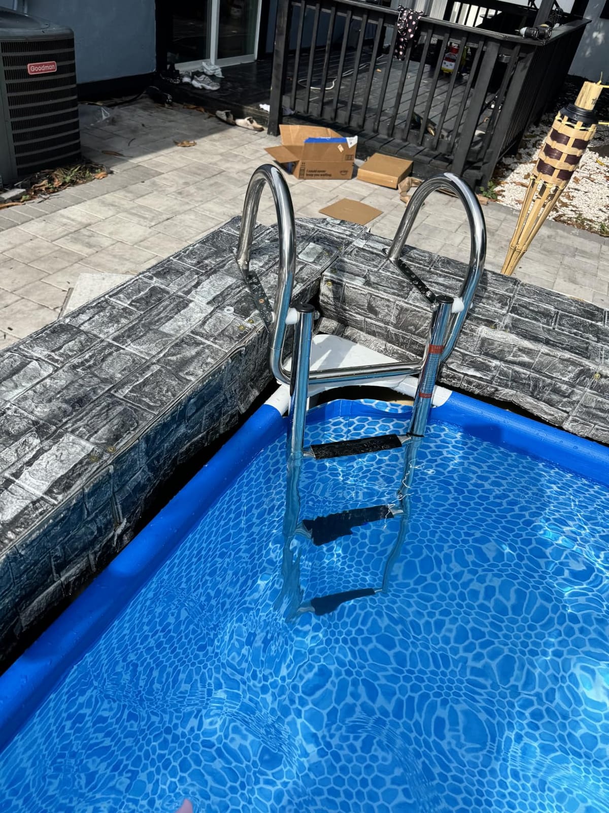 Pontoon Boat Ladder, Stainless Steel 3 Step Telescoping Boat Boarding Ladder with Wide Steps, Folding Boat Swim Ladder,Dock Ladder with Hand Railings Heavy Duty customer photo 2