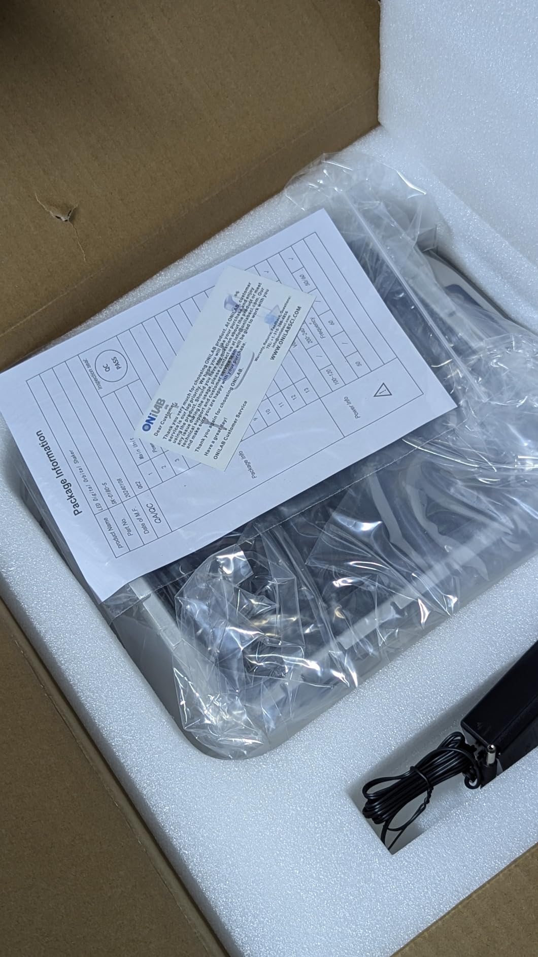 ONiLAB Digital Orbital Shaker, 40-200RPM, 2kg Capacity, LED Display | Continuous Mode or Timer Mode (1min-99H59min), Ideal for Labs & Classrooms customer photo 2