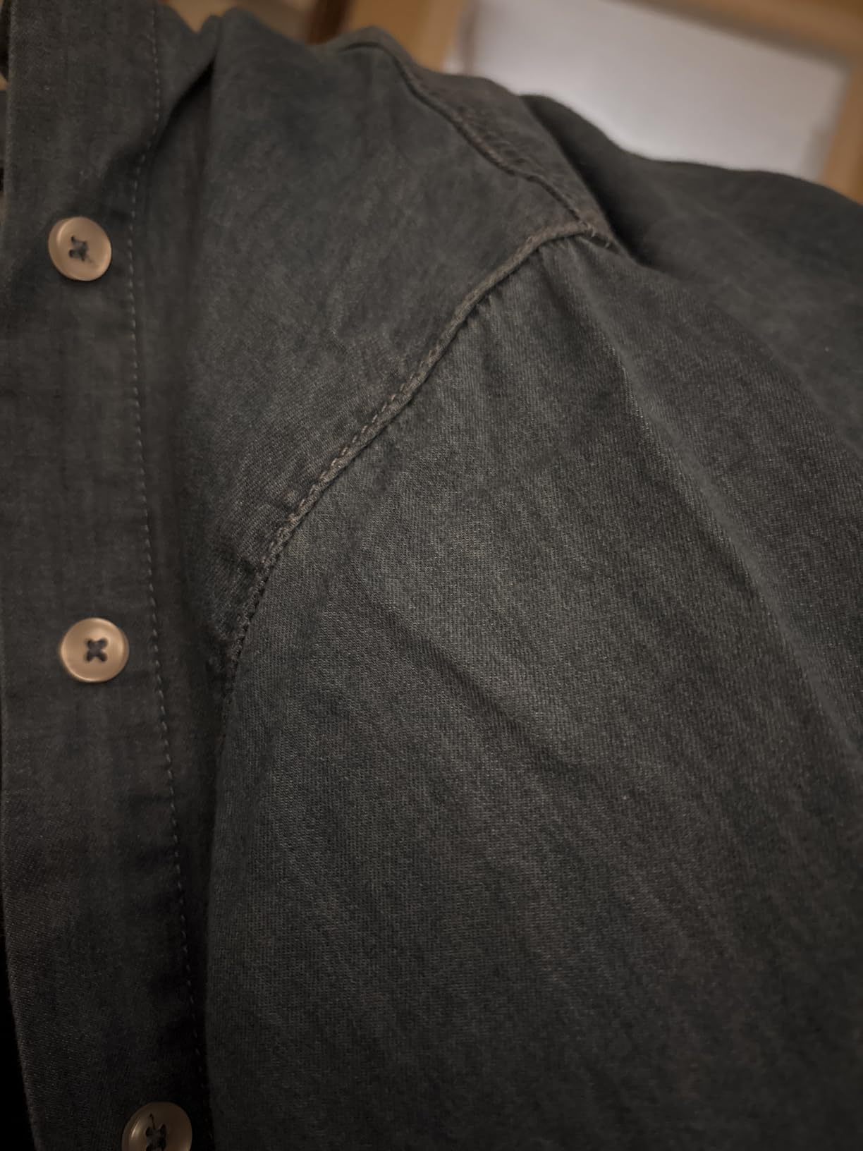 Astylish Women Denim Shirts Button Down Blouse Tops | V Neck, Casual customer photo 1