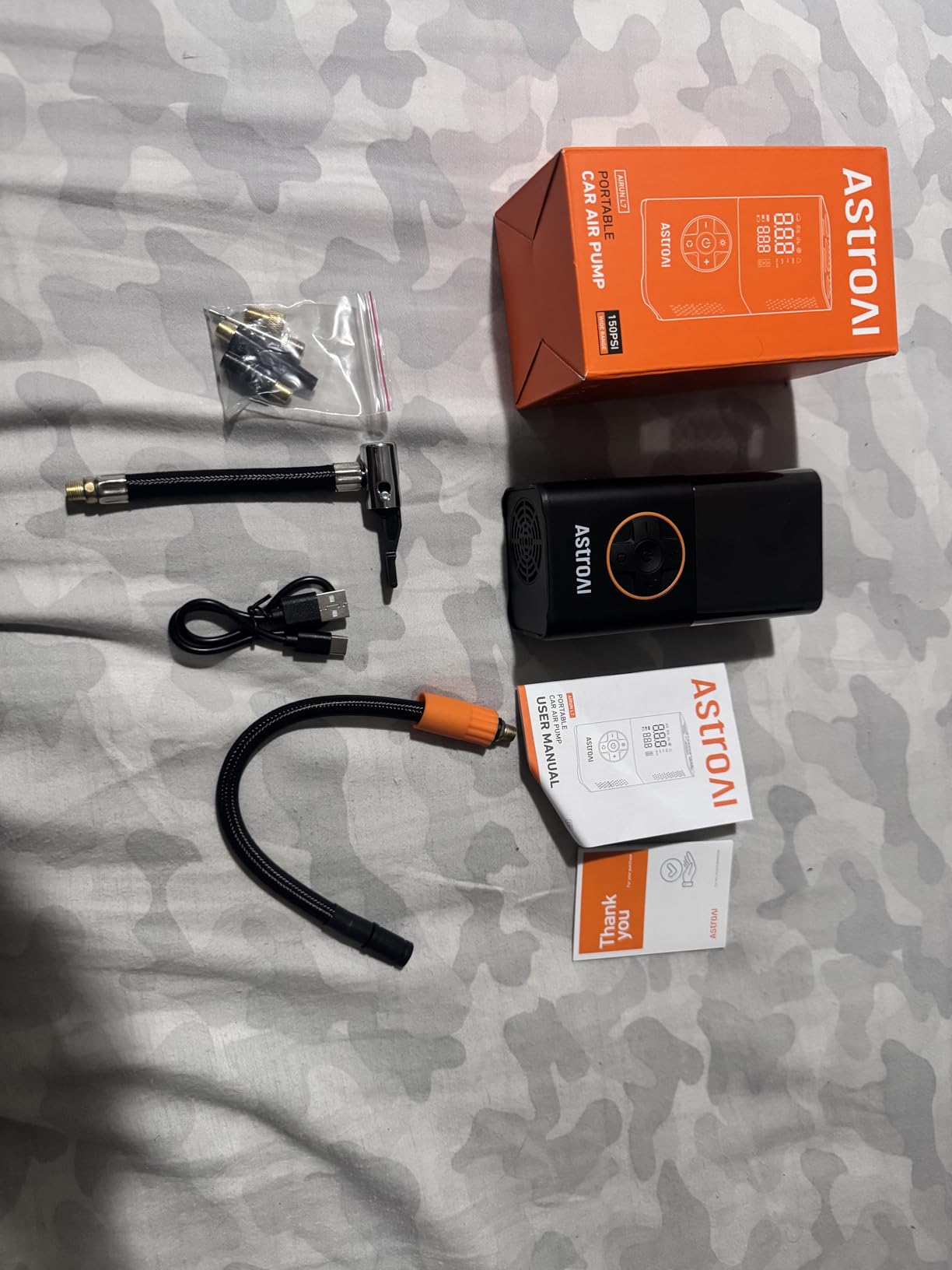 AstroAI L7 Tire Inflator Portable Air Compressor,150 PSI Cordless Bike Pump customer photo 1