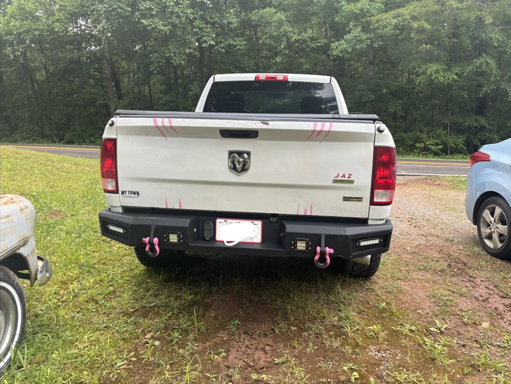 YZONA Steel Front Bumper Compatible with Ram 2500 3500 2010-2018 | Winch Plate, 5 LED Lights, License Bracket, Sensor Holes & Heavy Recovery D-Rings customer photo 1