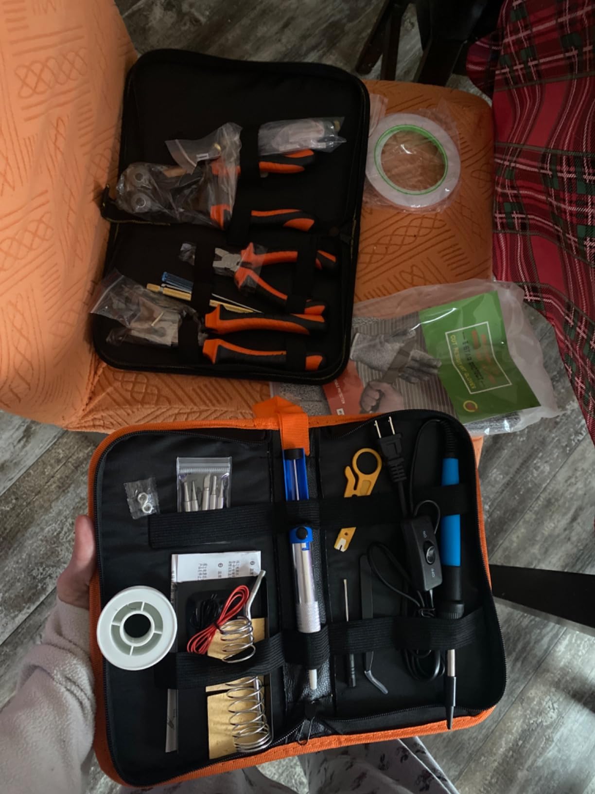 Stained Glass Kit, Stained Glass Supplies, Stained Glass Kits for Adults, with 100W Soldering Iron Kit, 2mm 60/40 solder wire, Glass Cutter Tool Kit, for Stained Glass Making customer photo 2