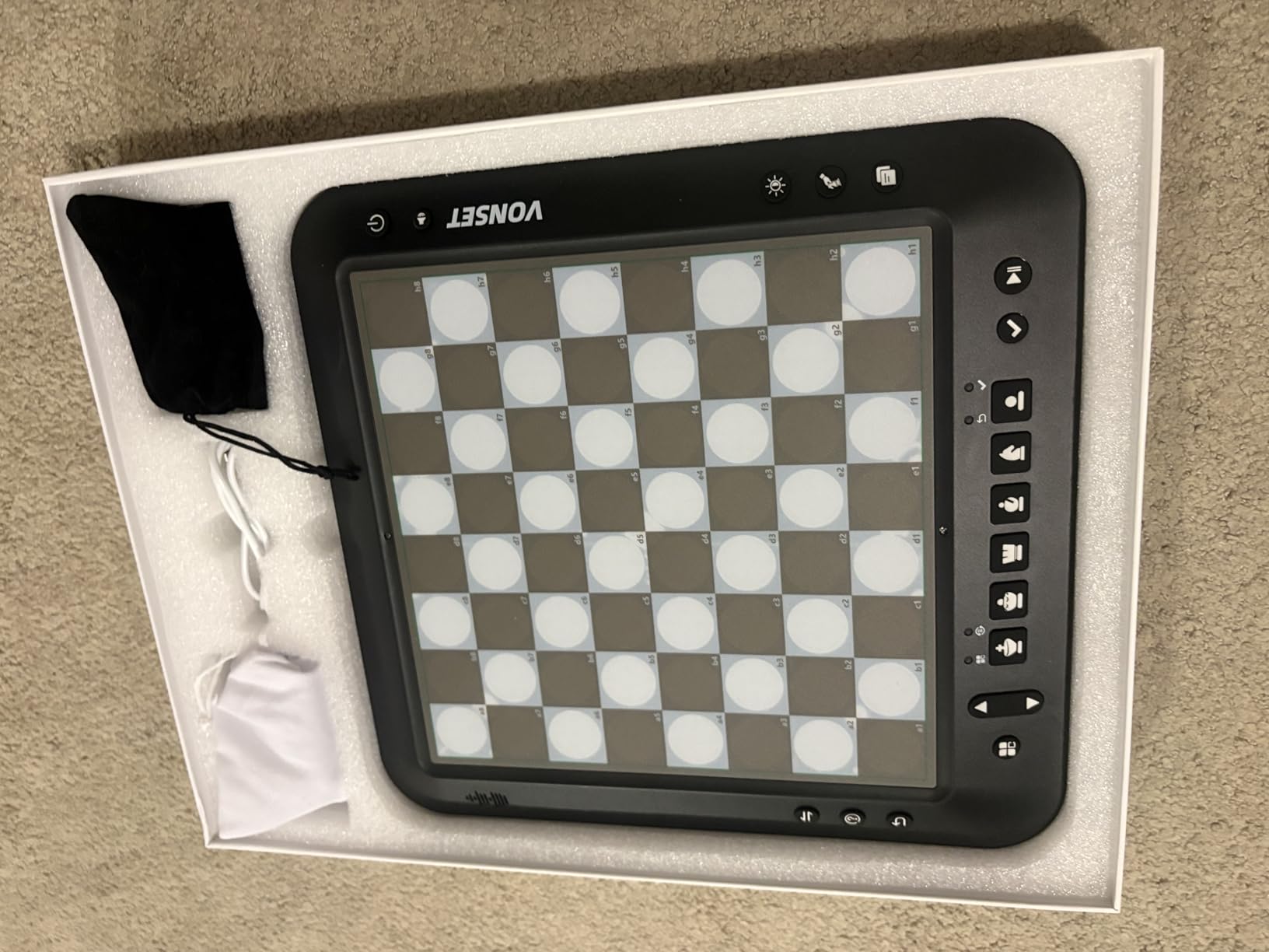 P6 Electronic Chess Board Chess Computer Talking Smart Chess Board Magnetic Electronic Chess Set with LED for Kids & Adults customer photo 1