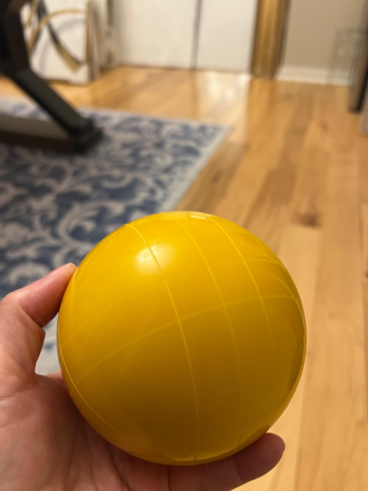 Professional Grade 107mm Bocce Ball Game Set Regulation Size and Weight 920g for Official Tournaments (Red and Green) customer photo 2