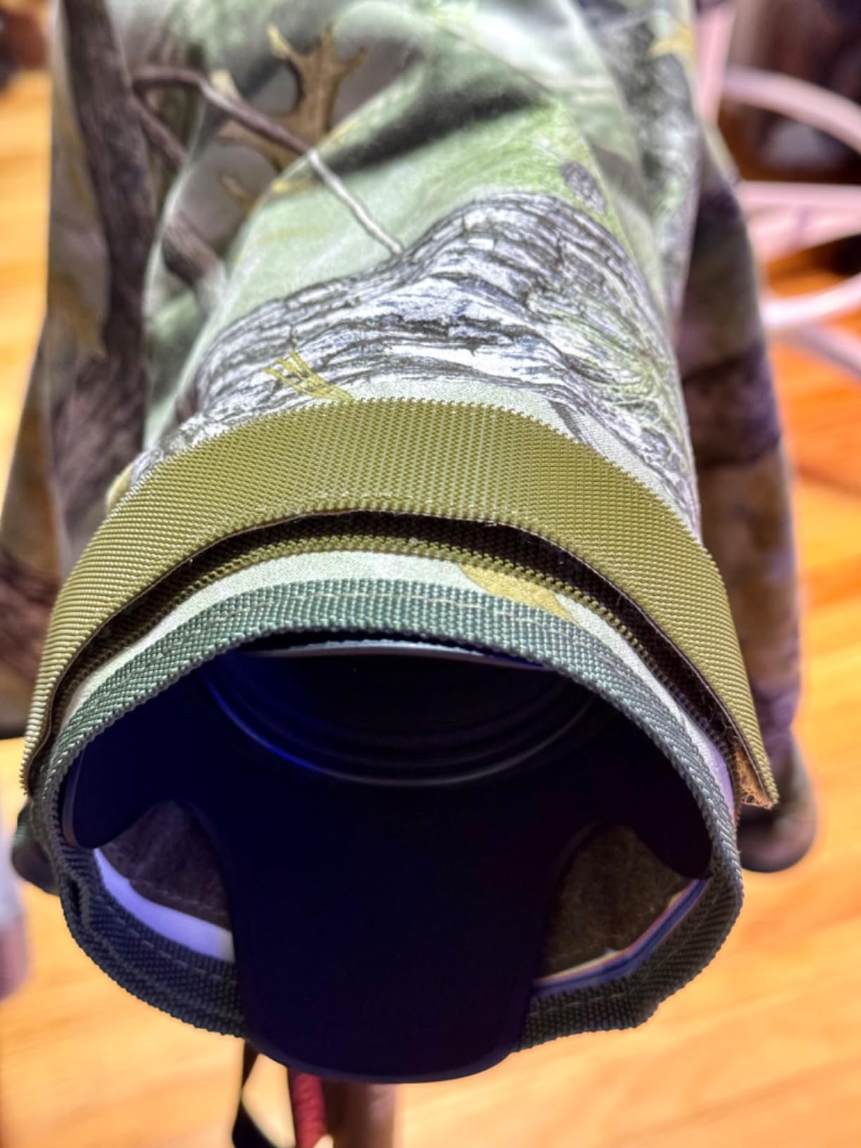 NEEWER PB019 Camera Rain Cover XL Large Waterproof Raincoat Protective Cover for Canon Sony Nikon Fujifilm DSLR Camera & Lenses up to 800 mm Double-Sided Camouflage Green Nylon customer photo 1