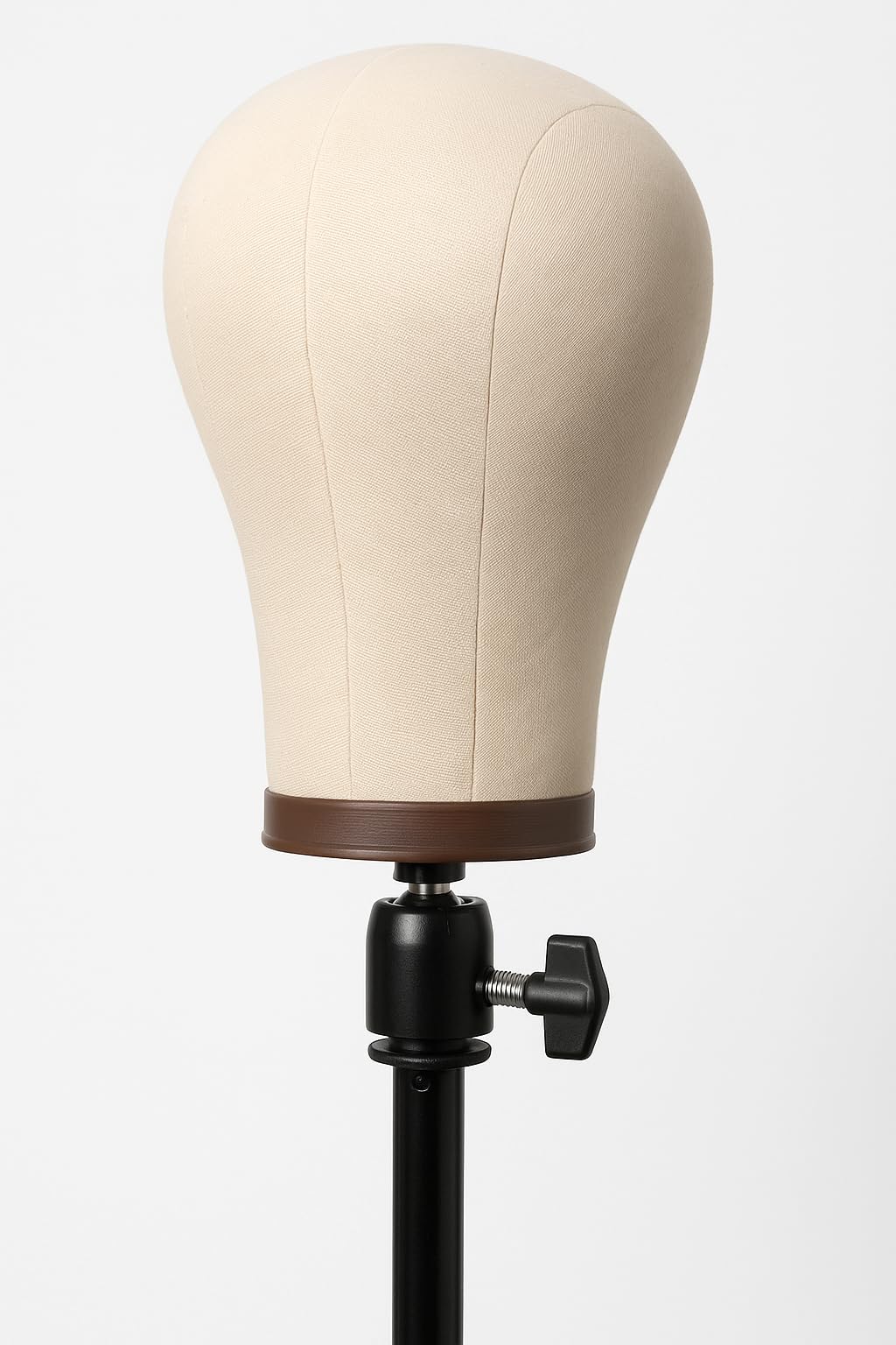 22 Inch Wig Head for Wig, Canvas Mannequin Head with Mount Hole, Manikin Head for Wig Making, Styling and Display, Head Contour More Realistic customer photo 2