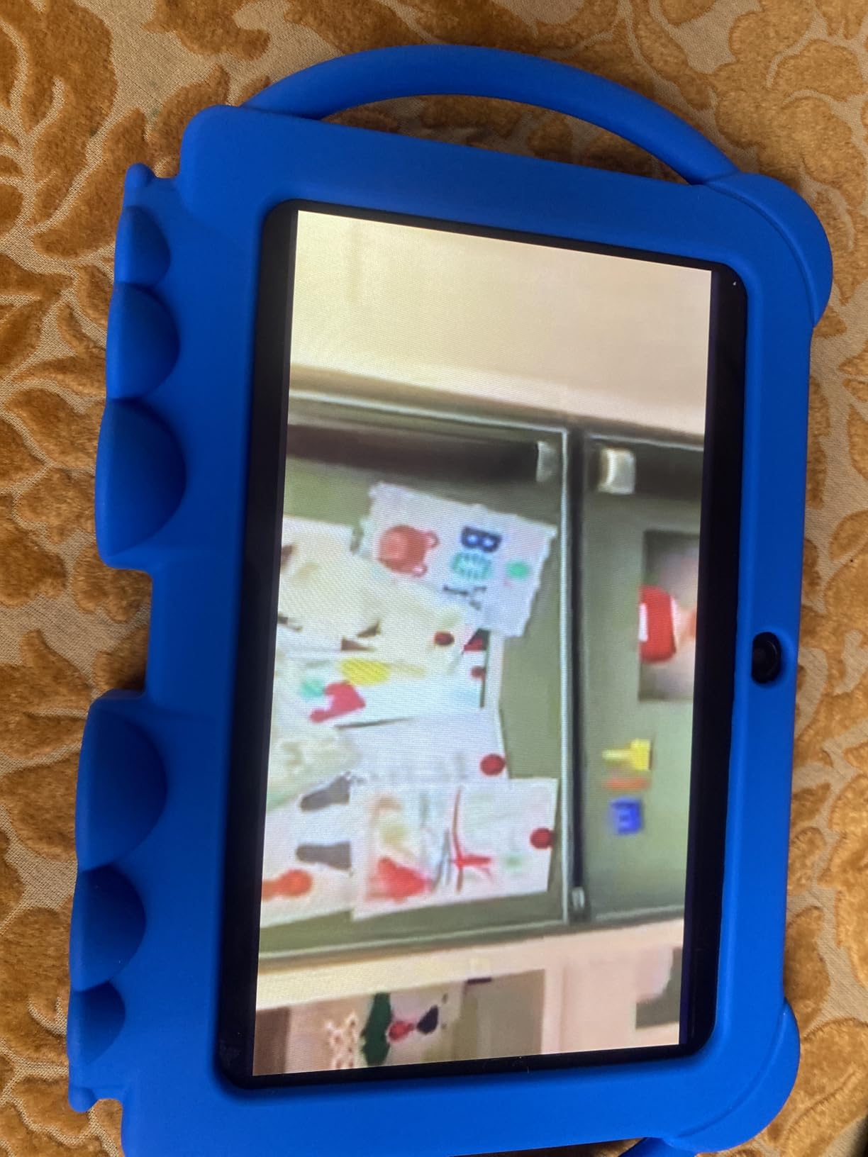 HOTTABLET Kids Tablet 7 inch Android, 4GB RAM 32GB ROM, 1TB Expansion, with Parental Control, WiFi, Bluetooth, Dual Camera with Silicone Case, 1PCS (Blue) customer photo 2