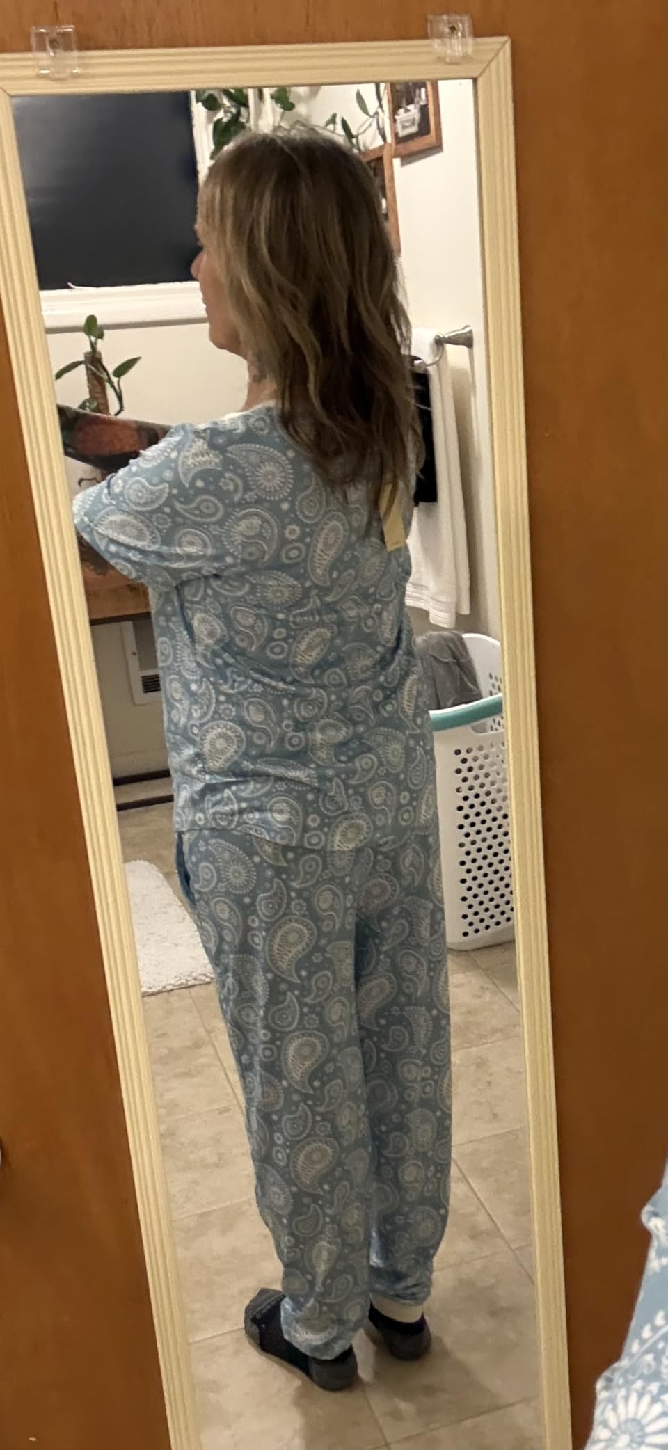 Ekouaer Pajamas for Women Set 2 Piece Fall Sleepwear with Pockets | Soft Ladies Pajama Sets, Matching Pjs, Short Sleeve Lounge Sets, Joggers Long Pants, Casual Loungewear customer photo 2