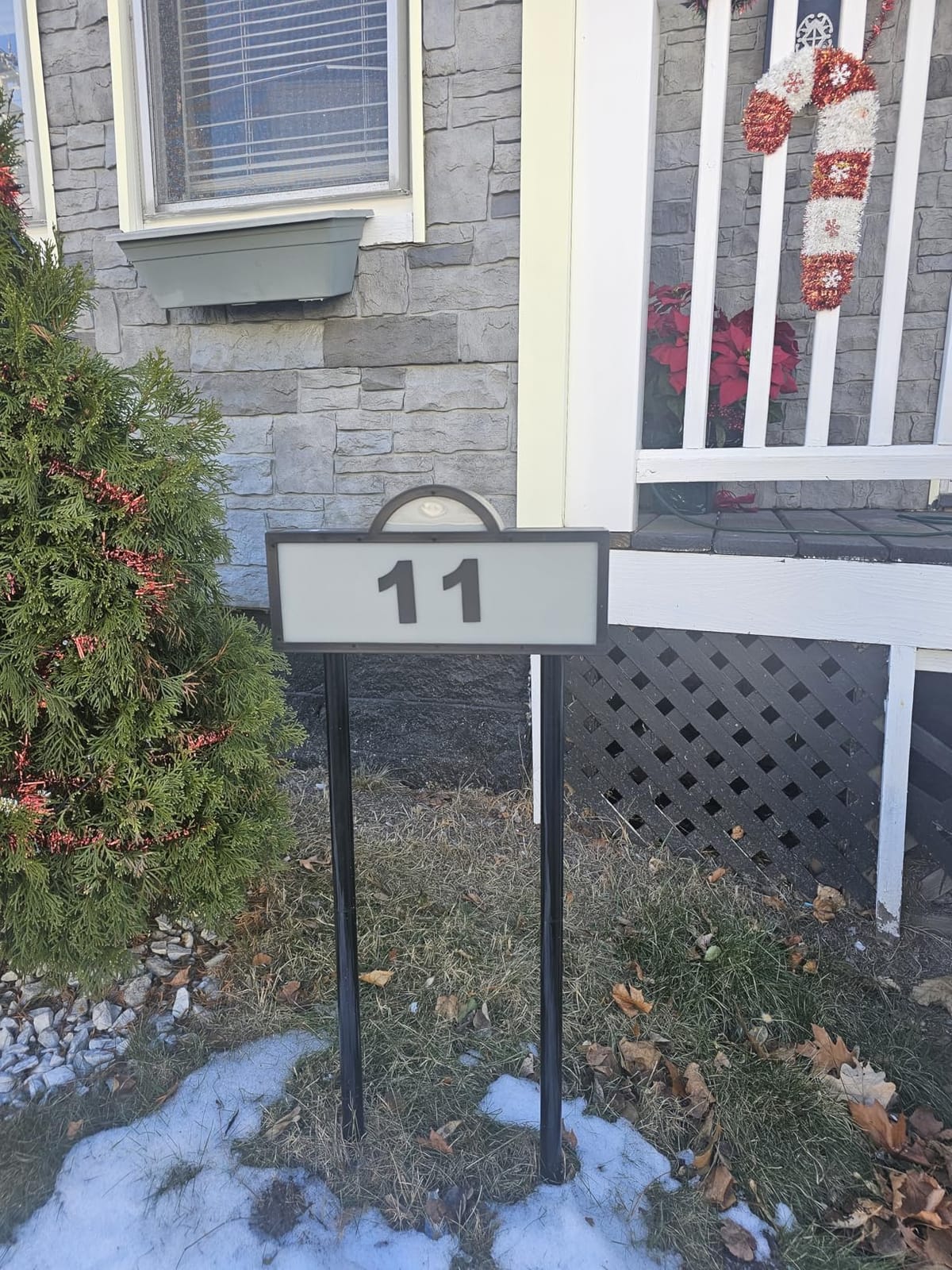 Solar House Numbers for Outside, Lighted Address Sign for House Yard | Cool White/Warm White with 45 LEDs, 500 Lumen, IP65 Waterproof Solar Powered, In-ground up to 39 inches Tall or Wall Mounted customer photo 2
