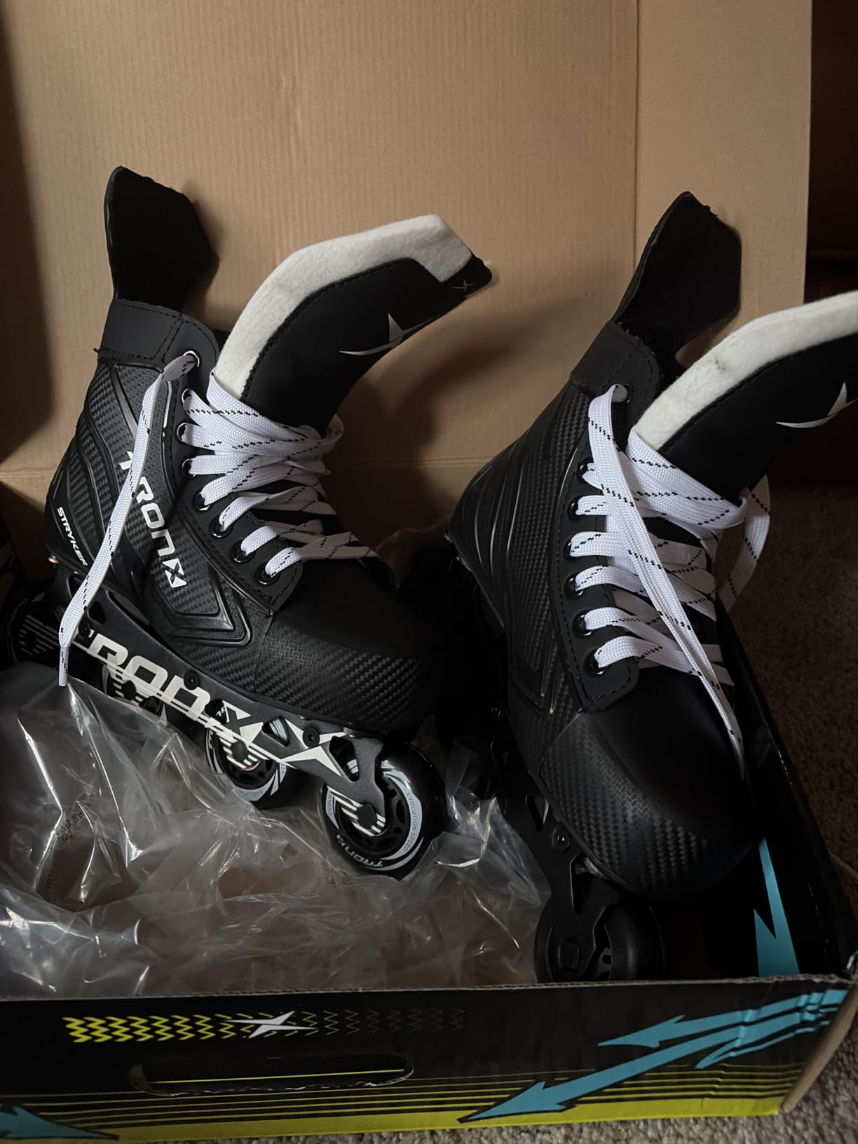 TronX Stryker Adjustable Senior Intermediate Junior Youth Roller Inline Hockey Skates customer photo 1