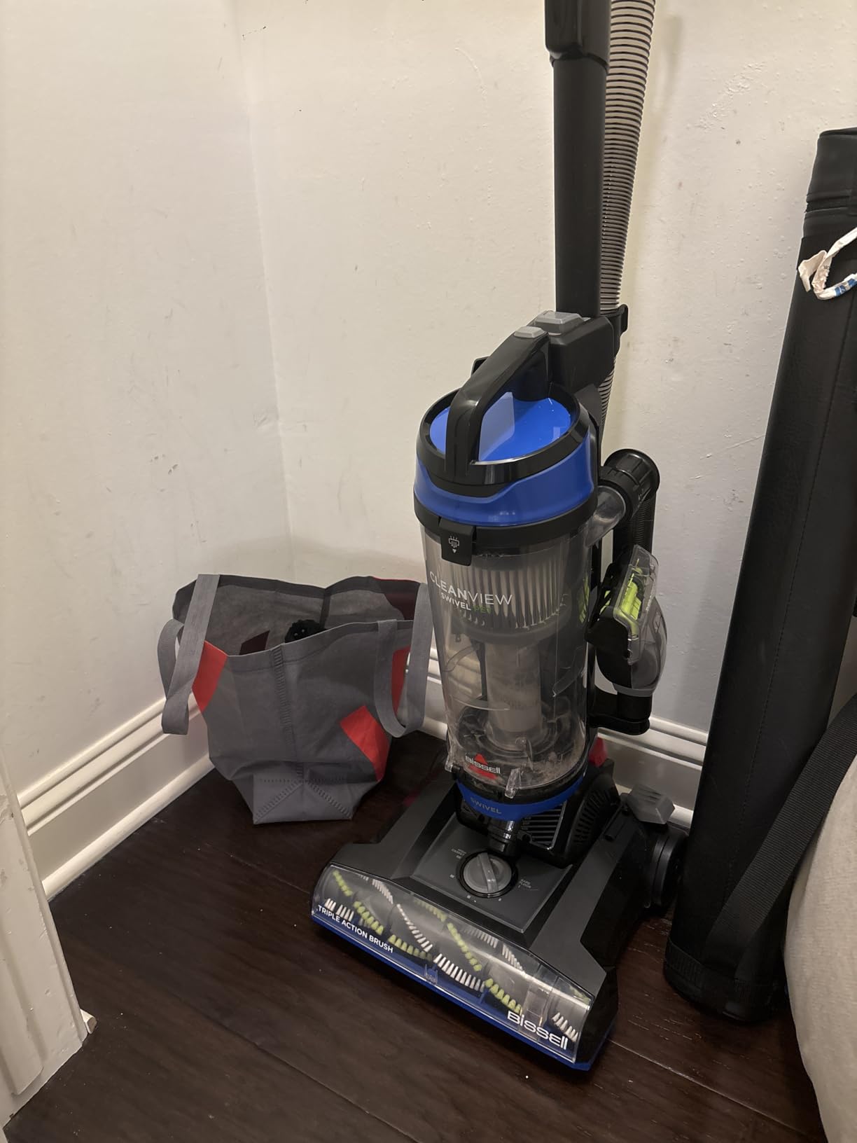 Bissell CleanView Swivel Vacuum, Triple Action Brush Roll, 3836 | Multi-cyclonic suction; extension wand; easy-empty dirt tank; swivel steering for maneuverability customer photo 1