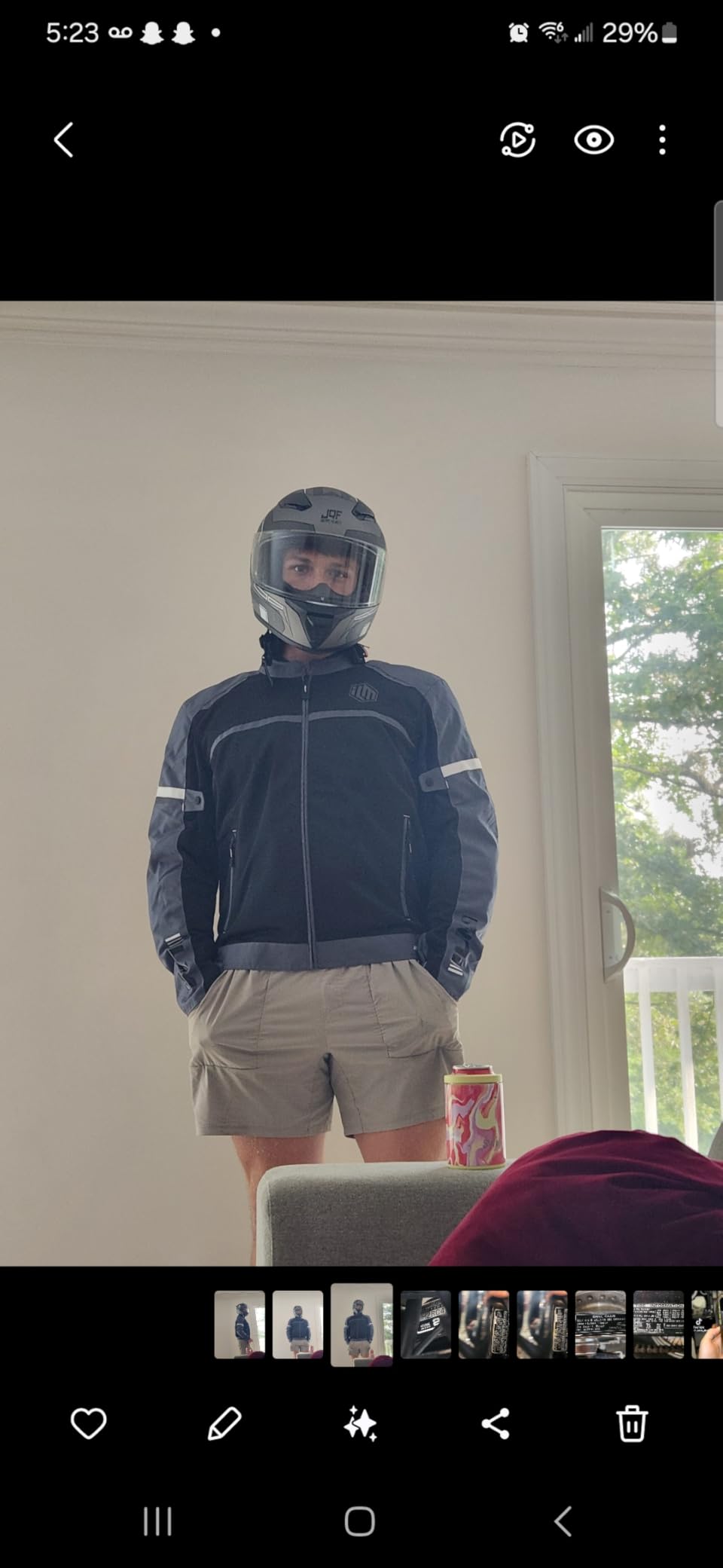 ILM Motorcycle Riding Jacket with Mesh CE Armor and Detachable Thermal Liner Dual Sport All Season for Men Model JAM1 customer photo 2