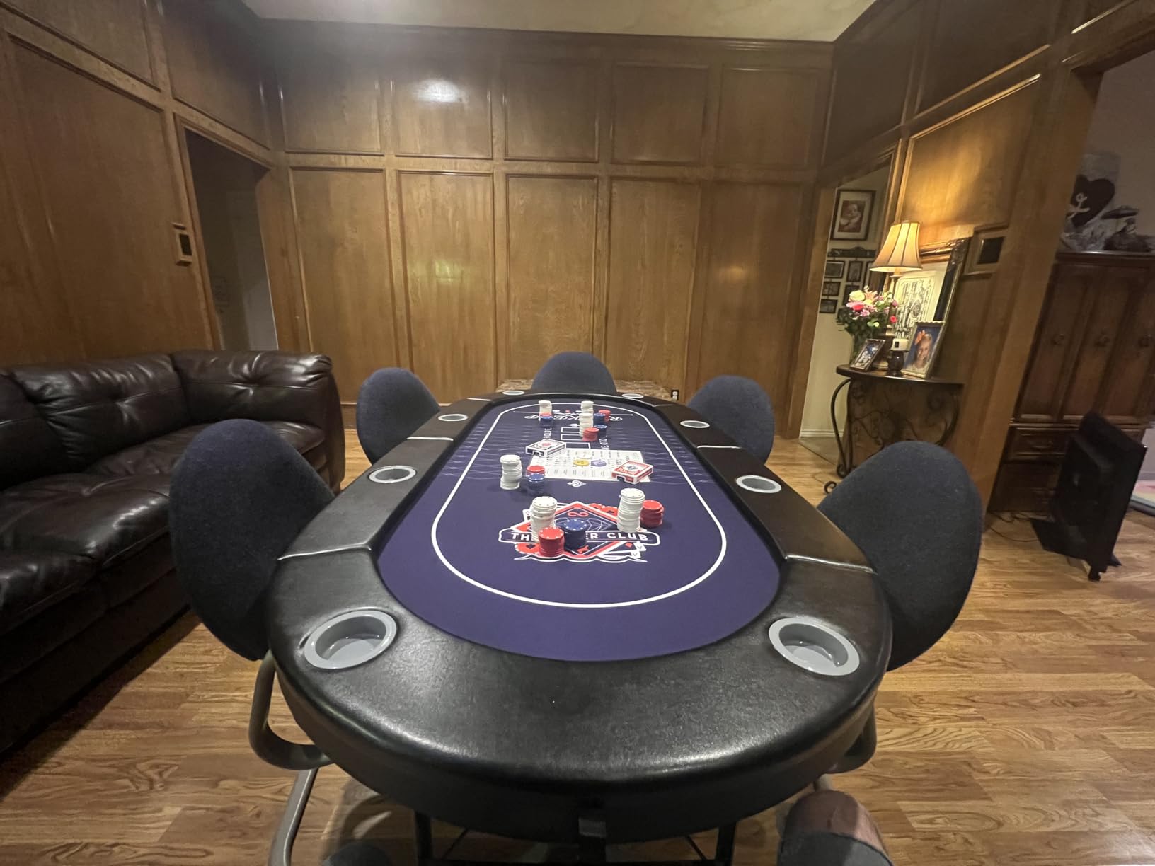 RAYKEEP 10 Player Poker Table Foldable, 84