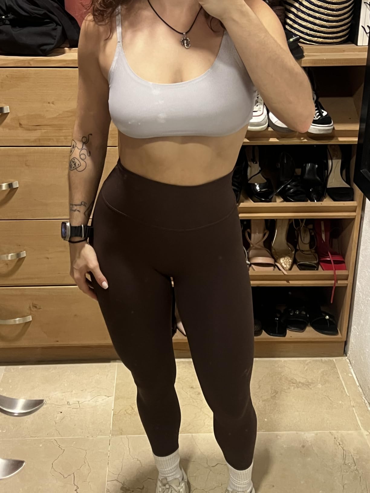 INGIA High Waisted No Front Seam Lounge Yoga Legging 25