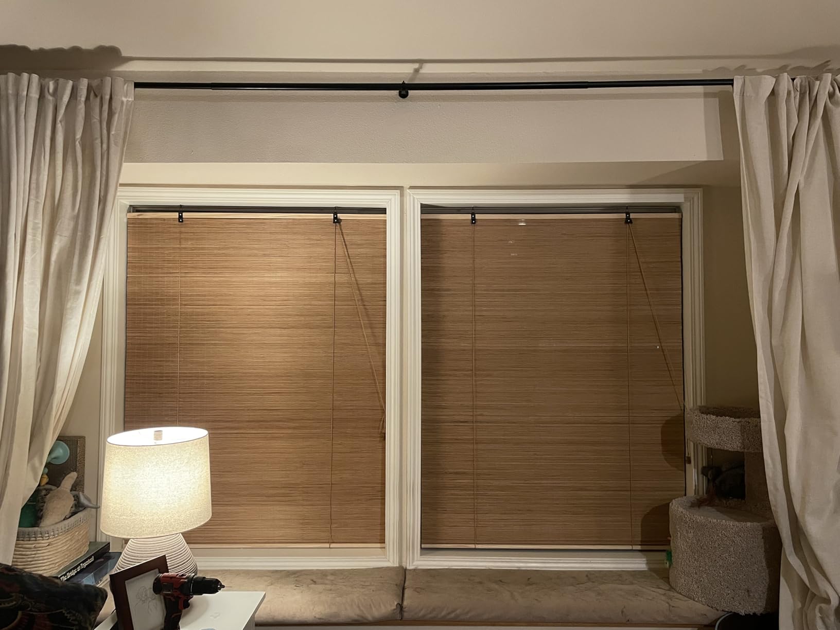 BAYUE Bamboo Blinds, Roll Up Window Shades with Light Filtering for Home | Bamboo Shades for Indoor Windows, Easy Install Bamboo Blinds customer photo 2