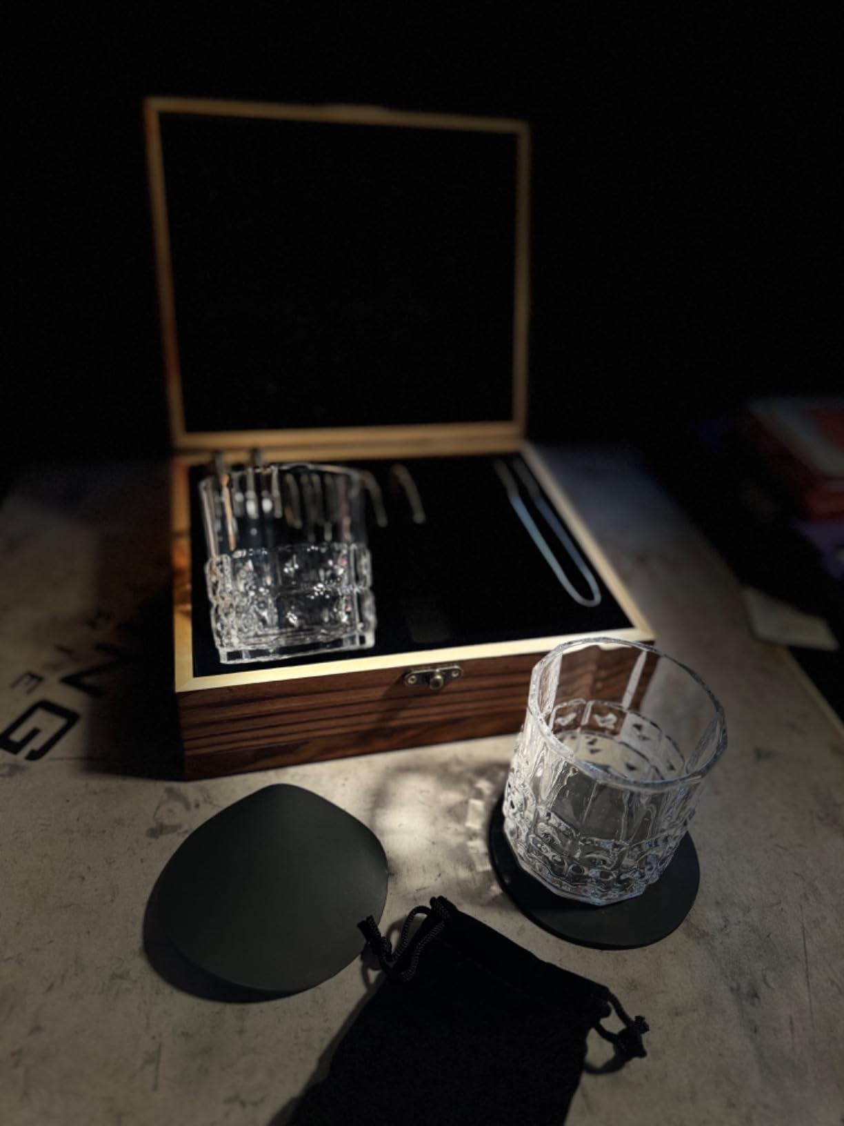 Gifts for Men Dad, Father's Day Anniversary Birthday Gifts Ideas for Him Husband Boyfriend, Stainless Steel Whiskey Stones and Whiskey Glasses Set, Unique Whiskey Bourbon Groomsman Gifts for Men Boss customer photo 1