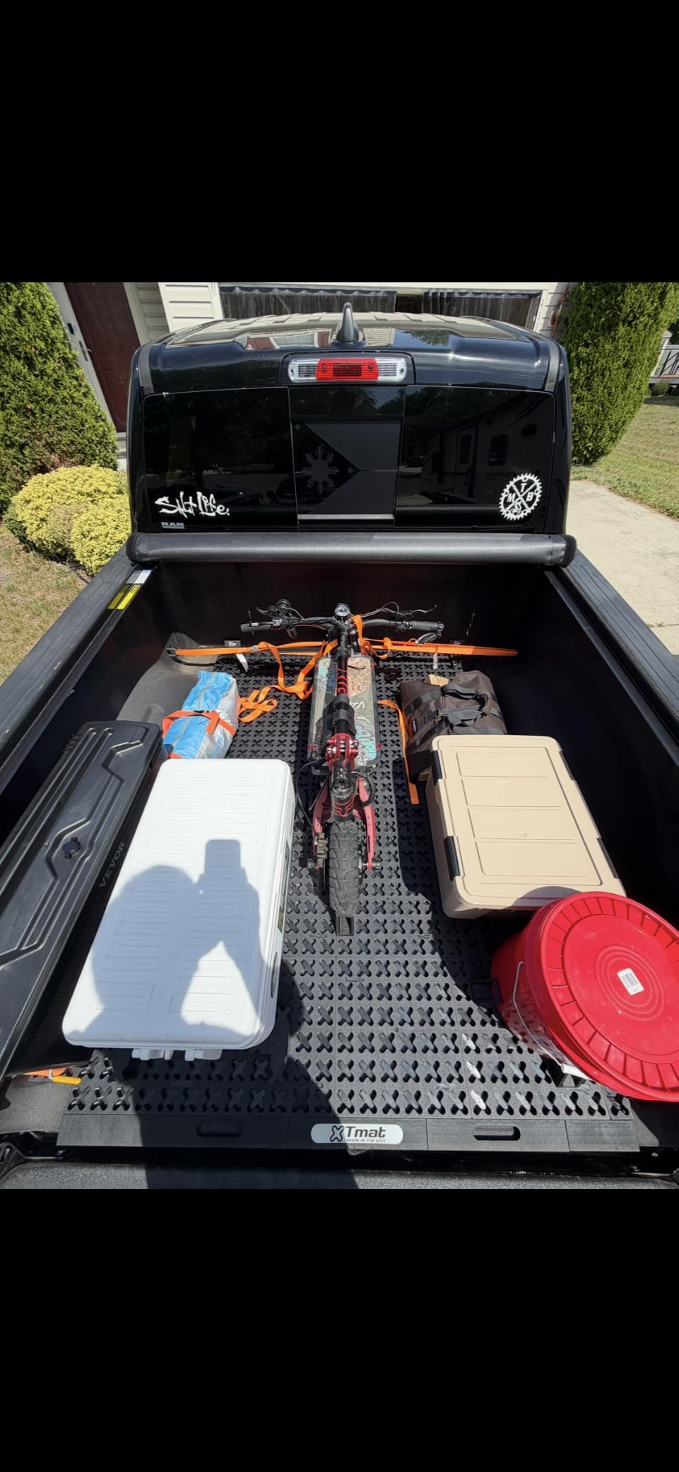 Tmat Truck Bed Organizer Storage System Slide Out Mat (Universal Fit for Short Beds 5'6