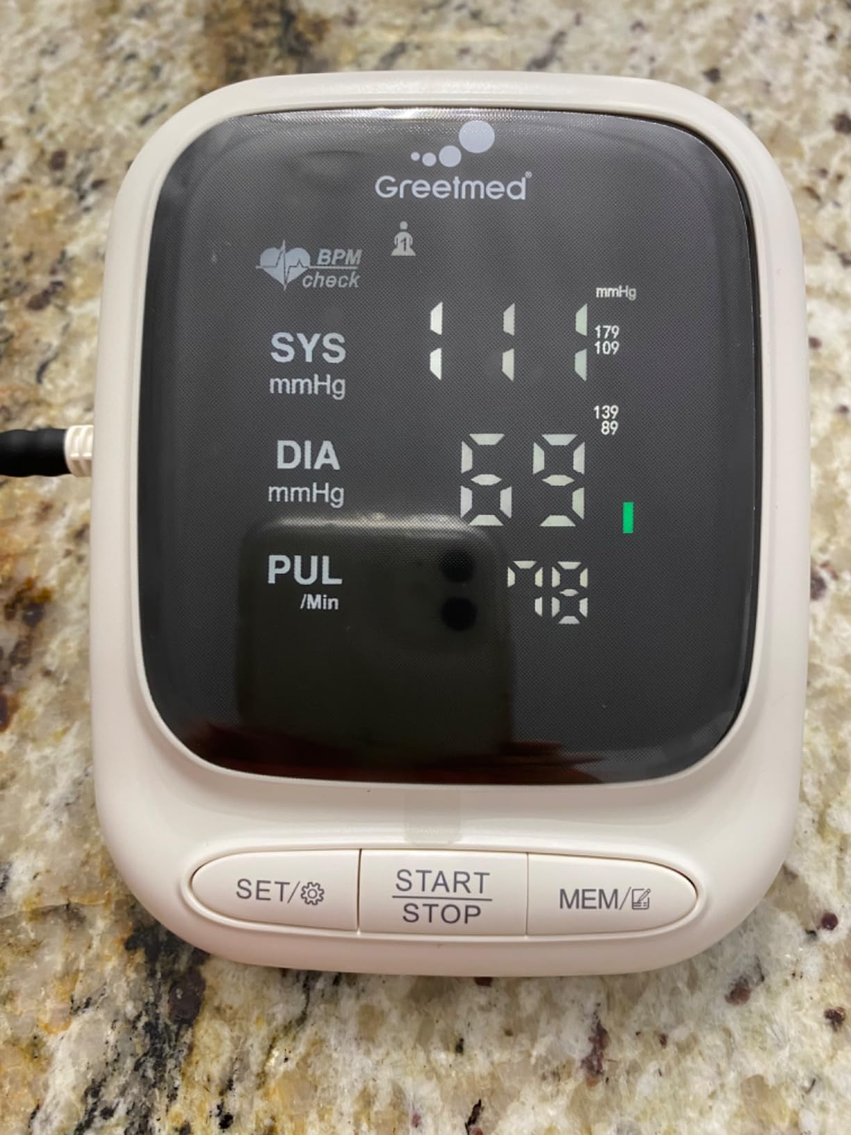 Blood Pressure Monitor Upper Arm Automatic Talking Blood Pressure Cuff, Rechargeable Blood Pressure Machine for Home Use Digital Led Display, Adjustable 8.7