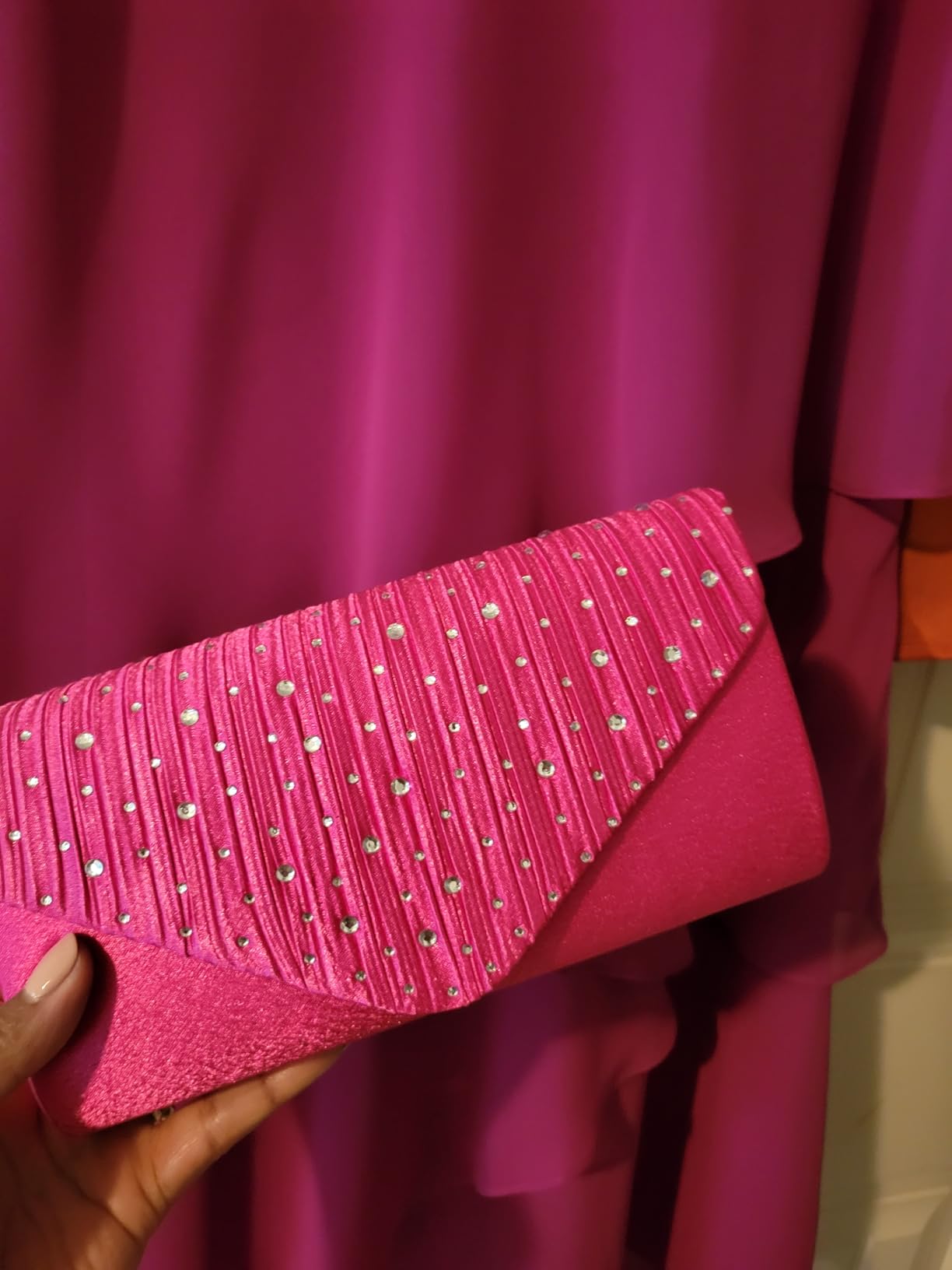 Clutch Purses for Women Evening Bag Formal Rhinestone Handbags for Wedding Party Cocktail Prom Dinner customer photo 1