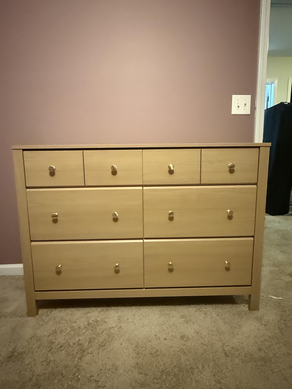 Storkcraft Horizon 6 Drawer Dresser, Driftwood | GREENGUARD Gold Certified, Wood Dresser for Nursery & Kids Bedroom, Nursery Storage with Interlocking Drawer System customer photo 2