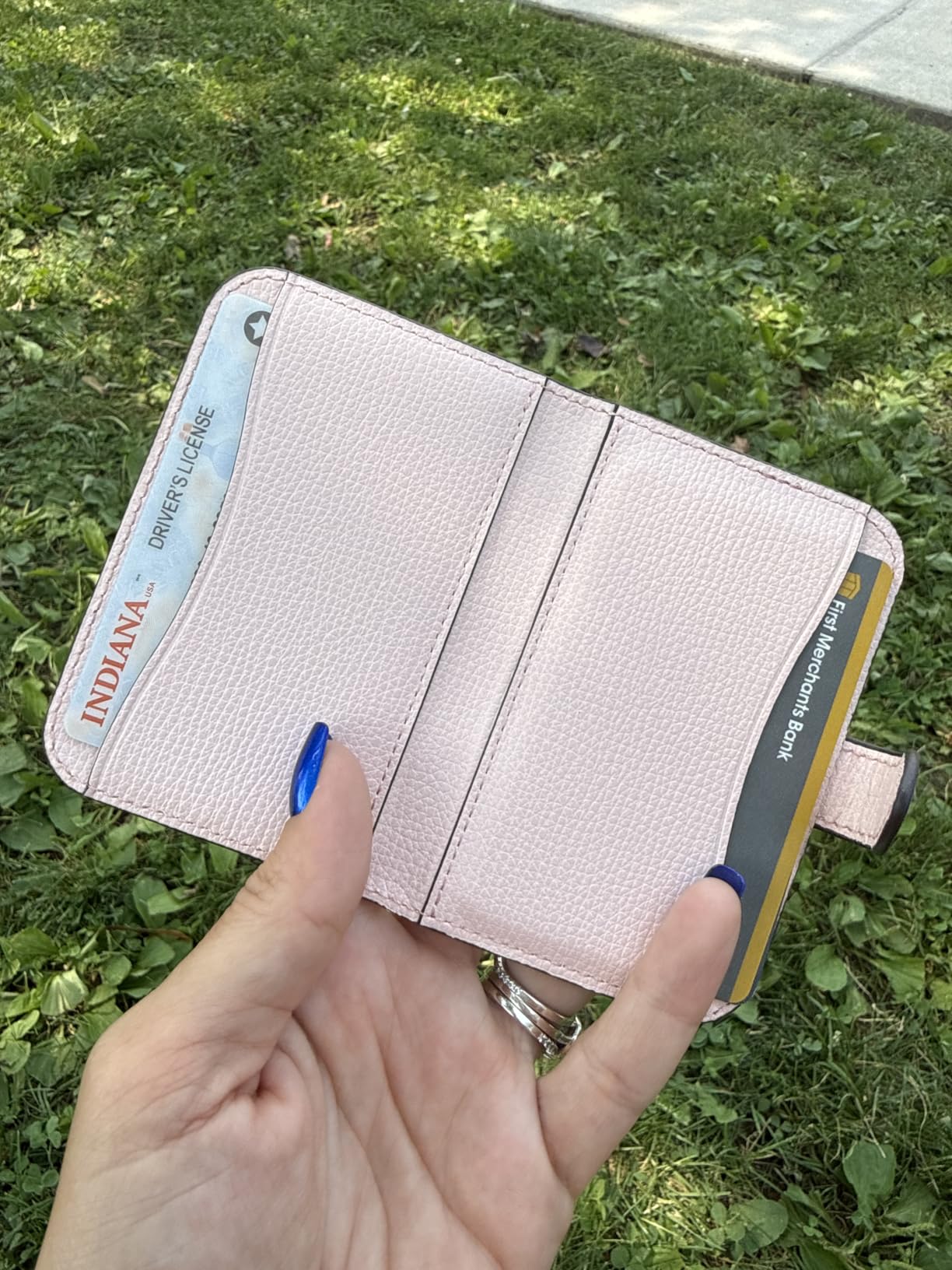 kate spade new york Morgan Magnetic Phone Wallet/Card Holder - Compatible with MagSafe Phones and Cases - Chalk Pink customer photo 1