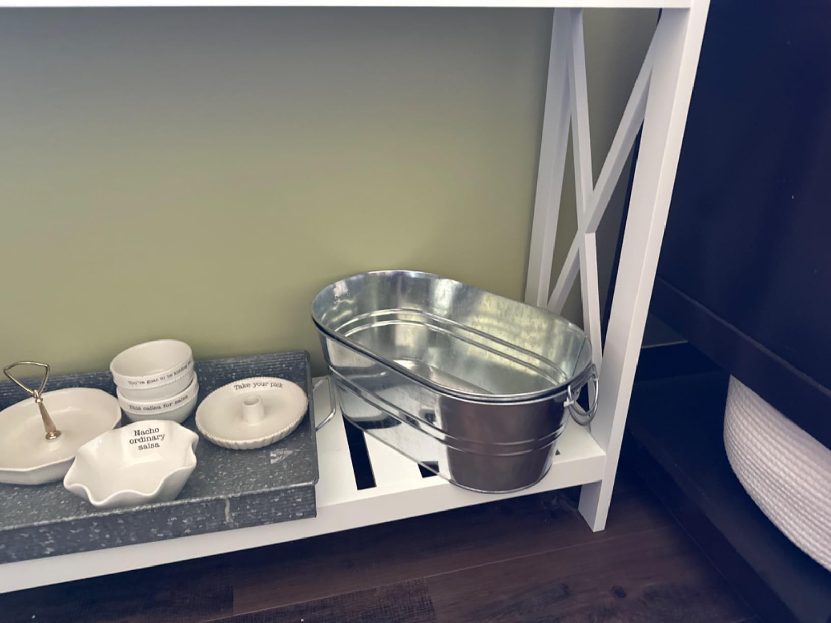 tchrules Galvanized Beverage Tub, 3 Gallon Metal Ice Bucket with Handles | Leak-Resistant Steel|Easy-Carry Handles|Fits Beer, Wine & Soda|For Party, BBQ & Mimosa Bar|Rustic Farmhouse Style customer photo 2