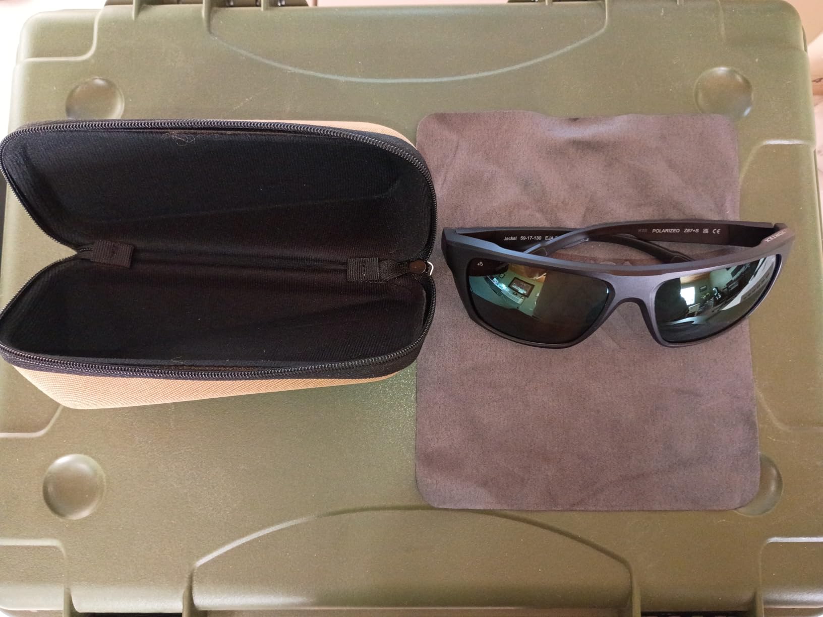 Vortex Jackal Sunglasses | UPF 50 Protection, Polarized, Ear Pro Ready, Ballistic Durability, ANSI Z87.1+ Tested - Unlimited, Unconditional Warranty customer photo 2