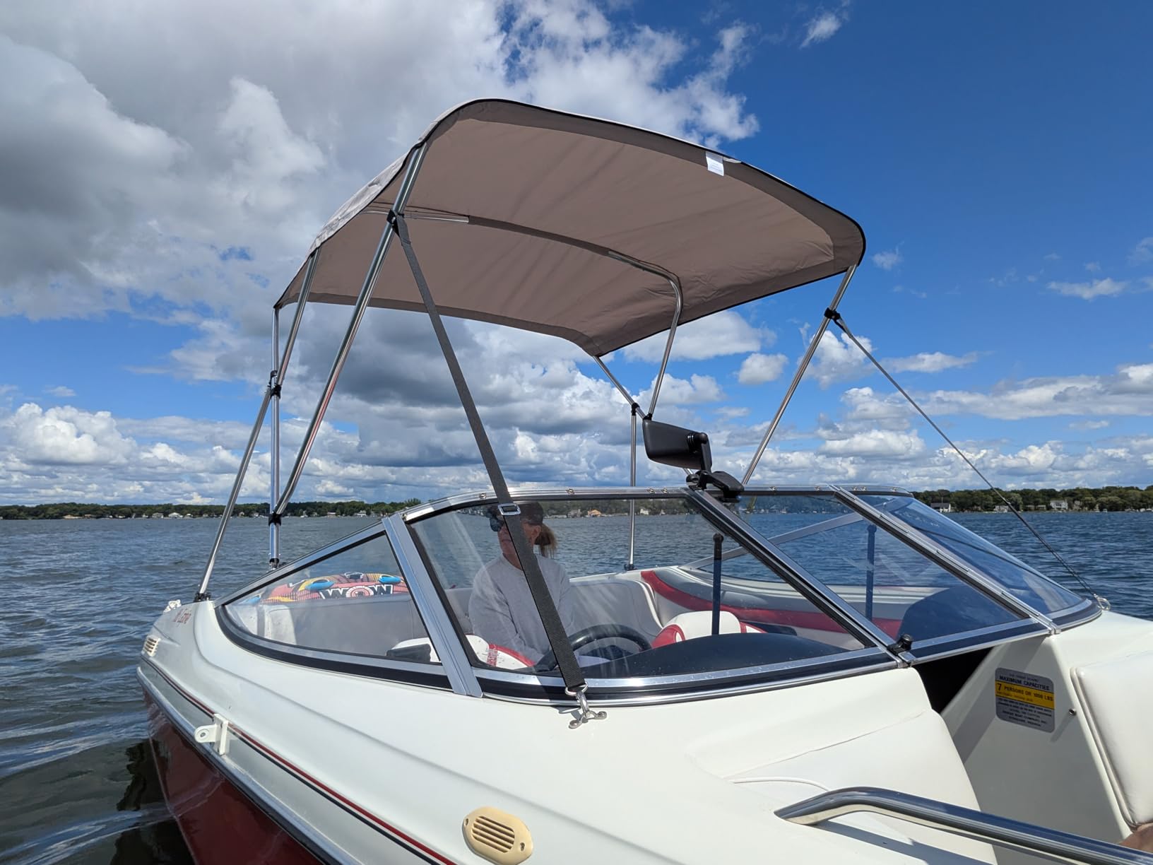3 Bow Bimini Tops for Boats, 1200D Boat Canopy with 1