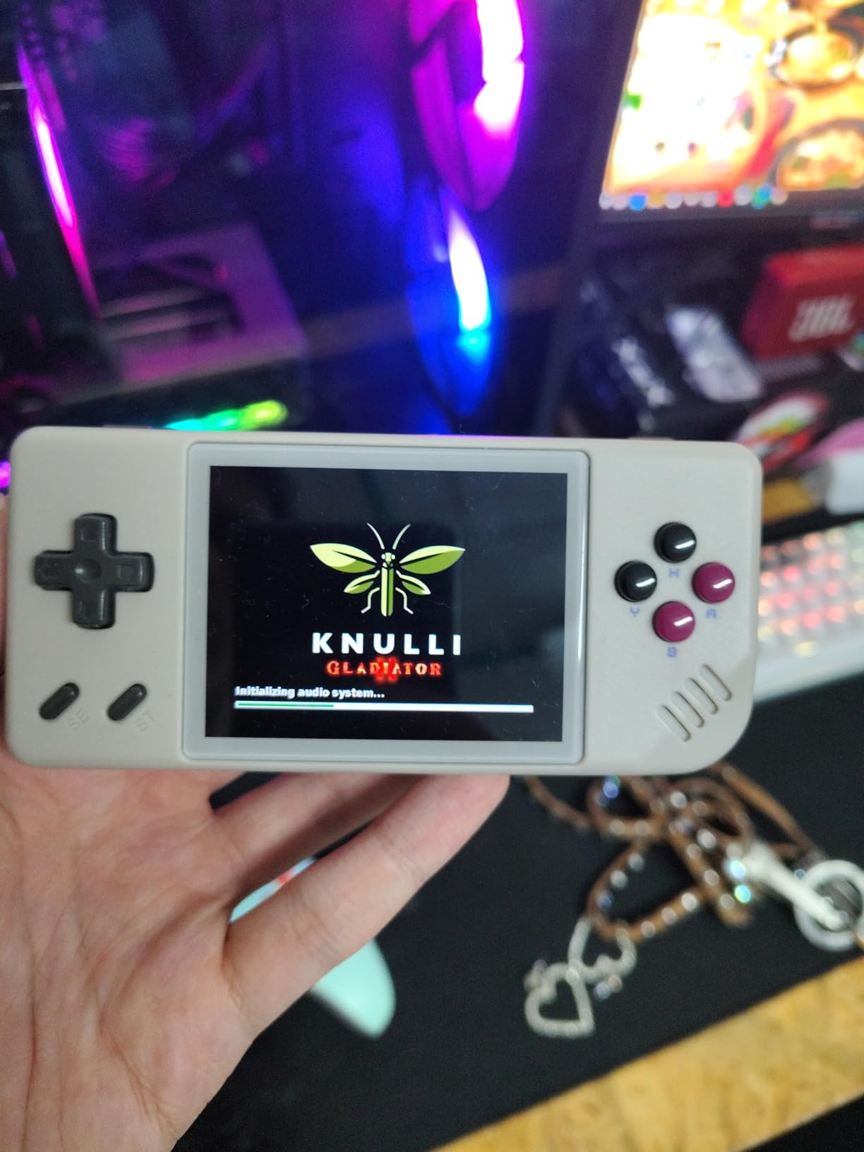 Anbernic RG28XX Retro Handheld Game Console, 2.83 Inch IPS Screen Built-in 32G TF Card 5516 Games Support Multimedia Application and TV Output (Transparent Black) customer photo 2