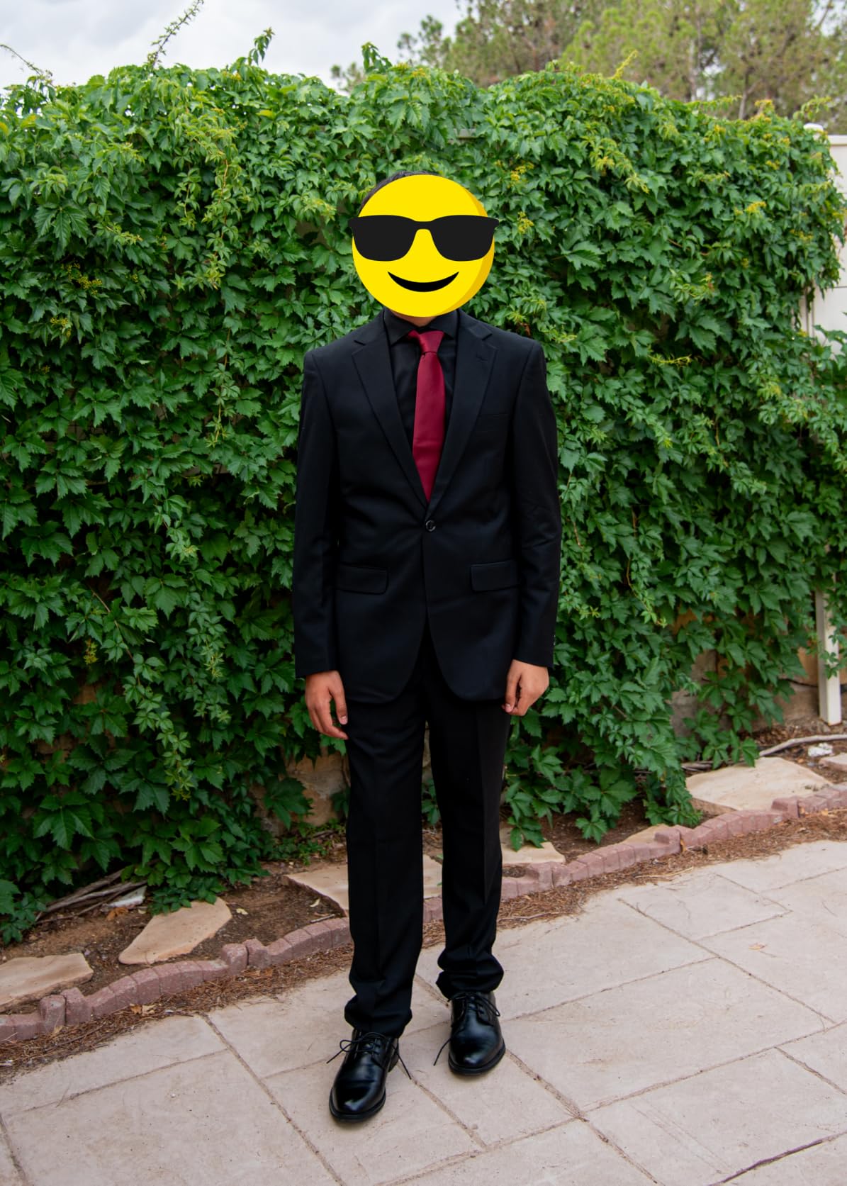 Mens Suit 2 Piece Suits for Men One Button Slim Fit Solid Jacket & Pants Tuxedo Set Business Wedding Party Prom customer photo 2
