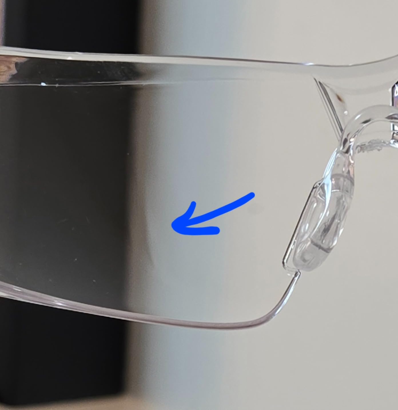 NoCry Clear Shooting Glasses for Men with Anti-Fog and Scratch Resistant Wraparound Lenses - ANSI Z87 Safety Glasses customer photo 2