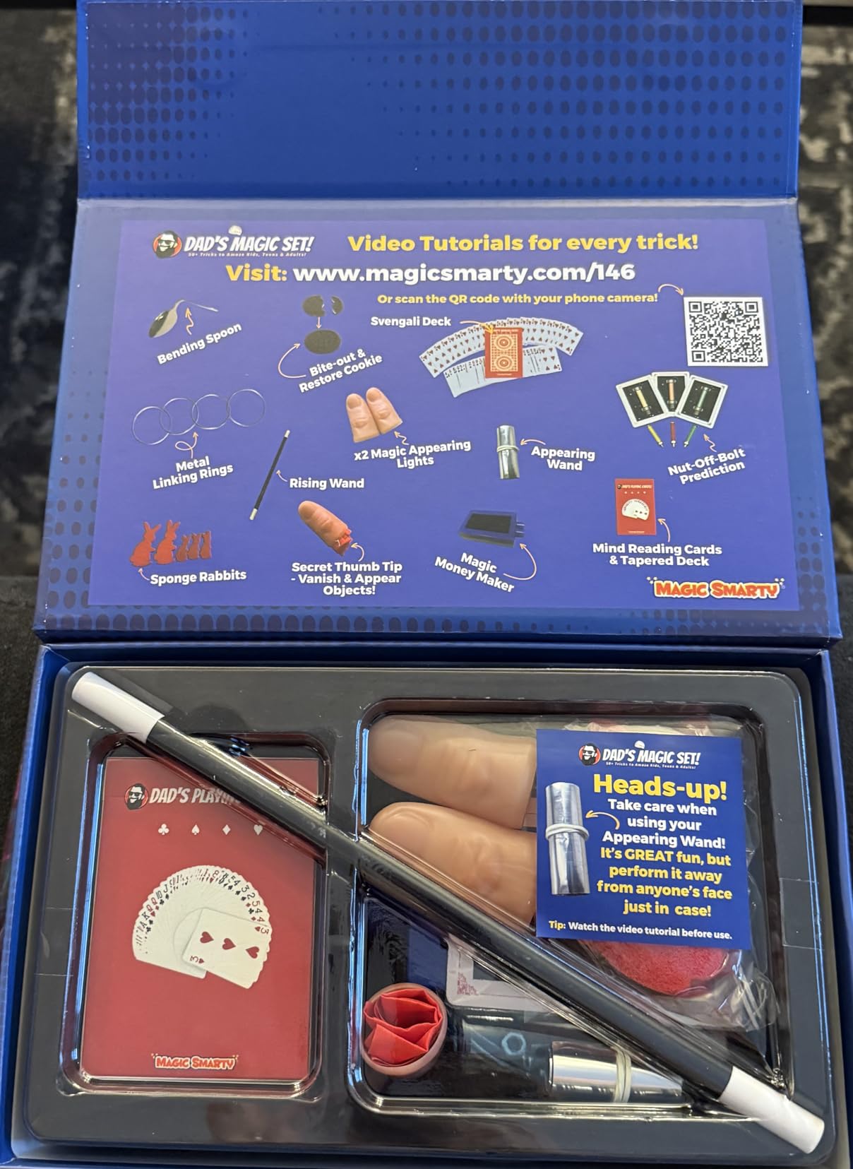 Dad's Magic Set - 50 Awesome Magic Tricks for Dads to Amaze the Whole Family - Easy to Learn - Video Tutorials by a Pro Magician - Fun Gift for Dad or Grandpa for Father's Day, Birthdays, Christmas customer photo 2