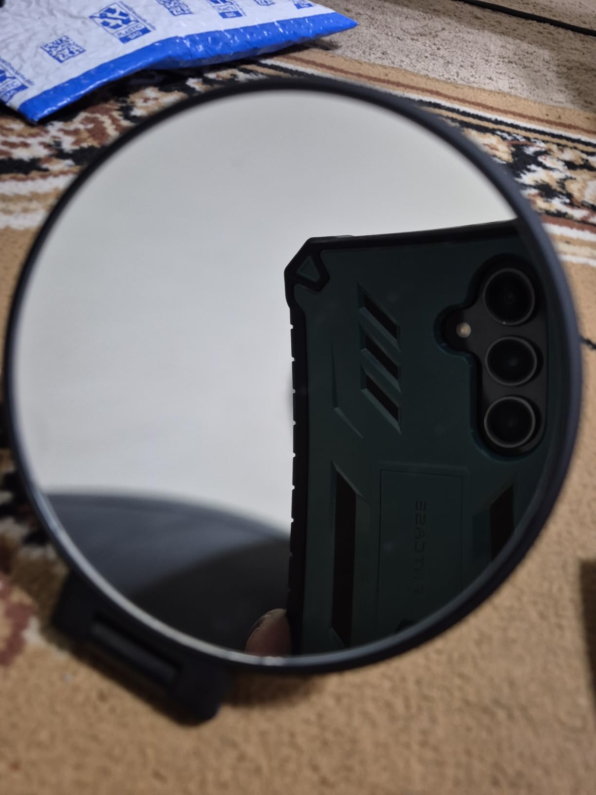 B Beauty Planet 30X Magnifying Mirror, Hand Mirror with Handle, Double Sided Hand Mirror with 30X/1X Magnification, Travel Essential Portable Foldable Makeup Mirror for Precision Makeup Black customer photo 2