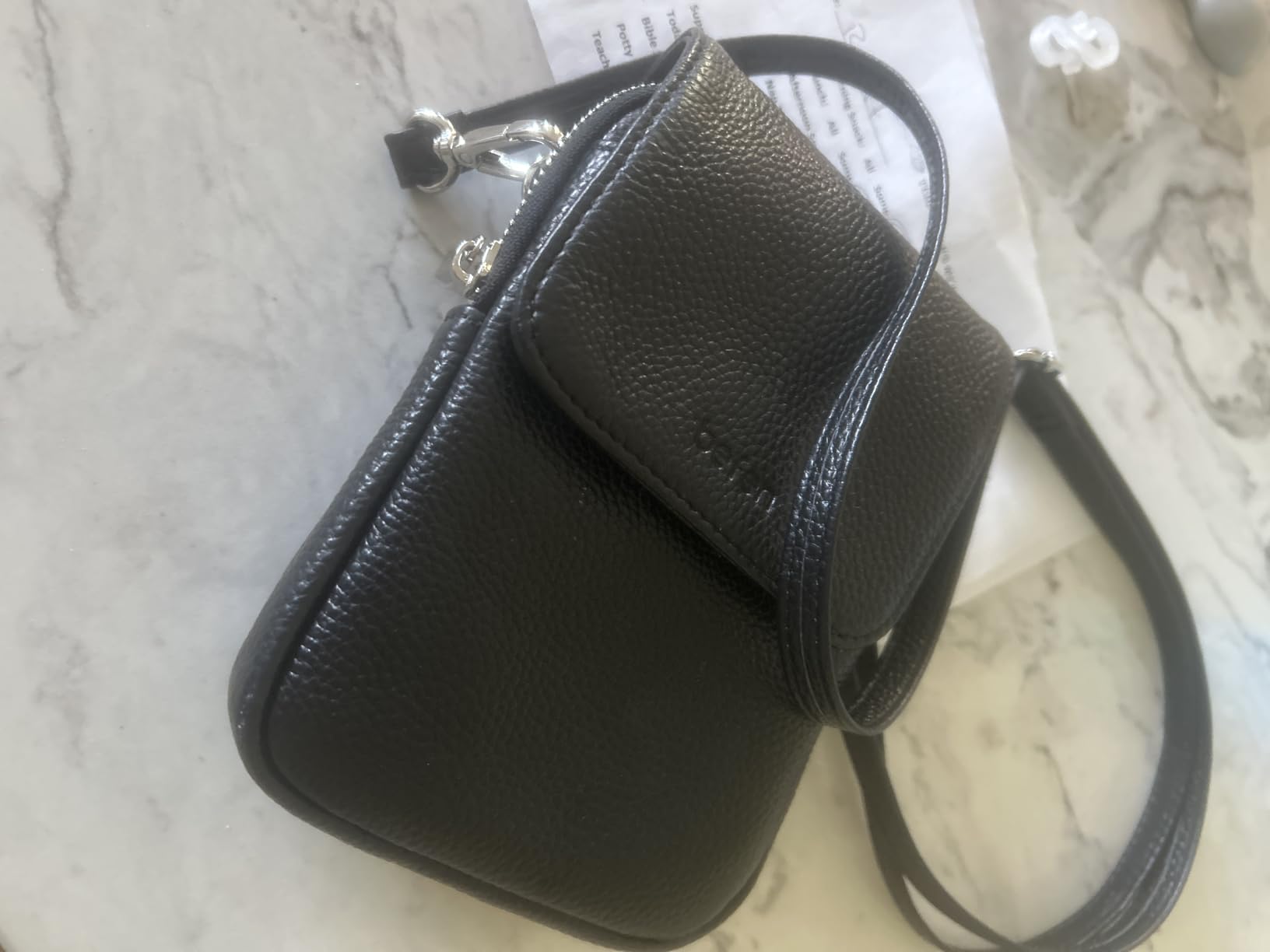 befen Genuine Leather Crossbody Bags for Women, Cell Phone Cross body Purse Bag with RFID Blocking Card Slots customer photo 1